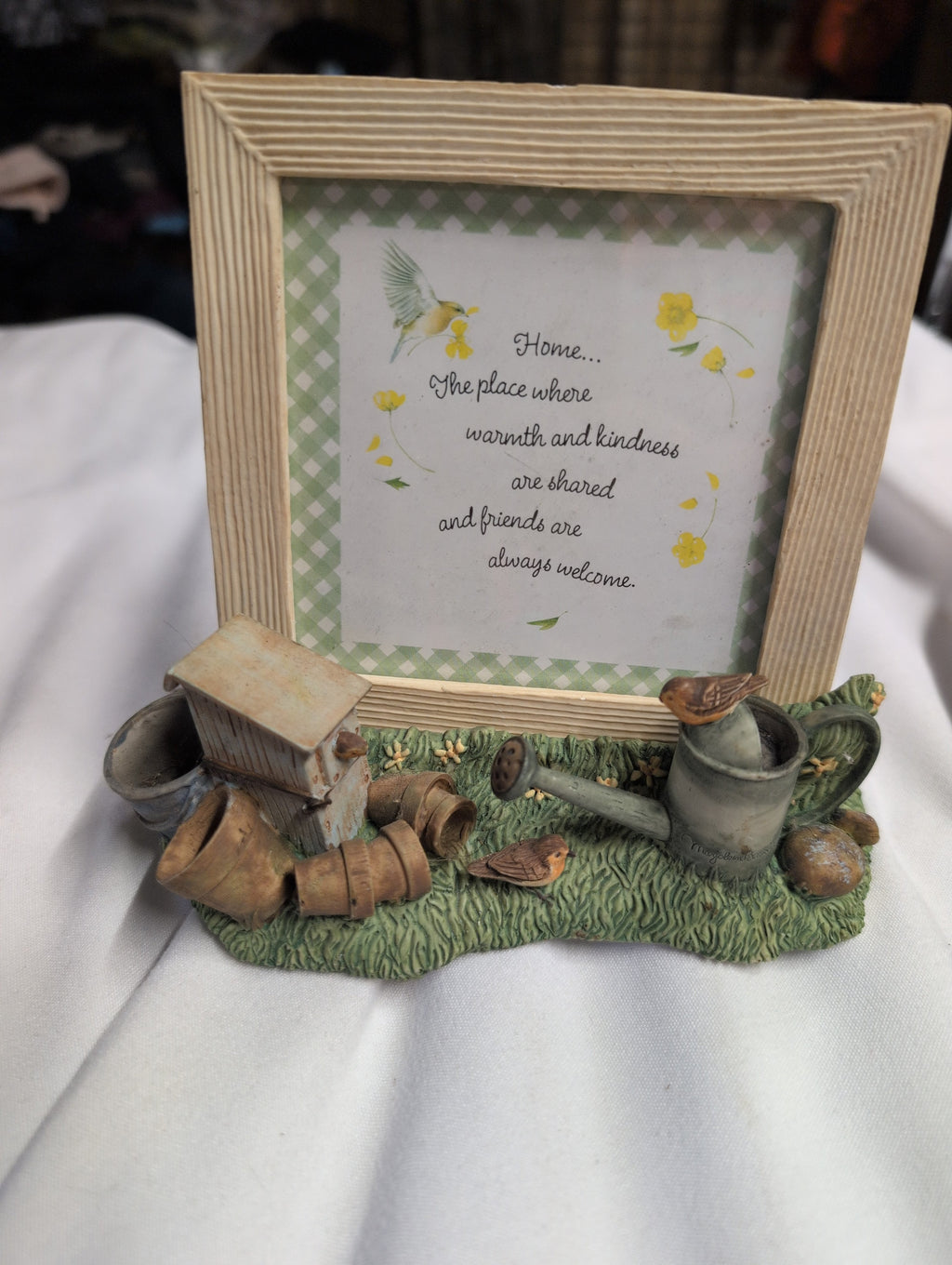 Decorative Picture Frame with Garden Scene - Image 1