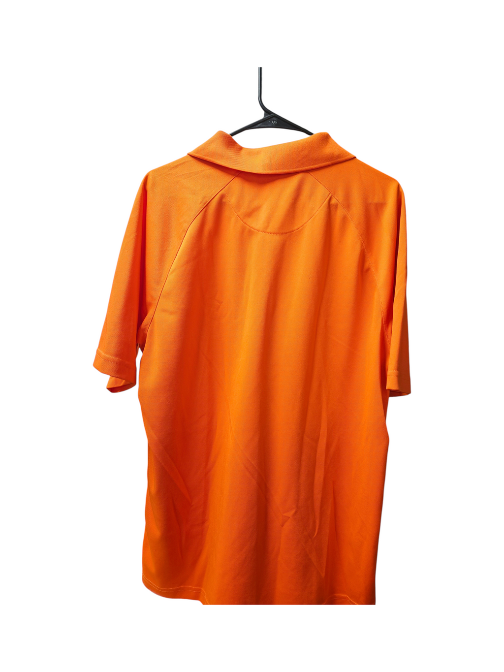 PGA Tour Men's Orange Striped Polo Shirt Size L - Image 3