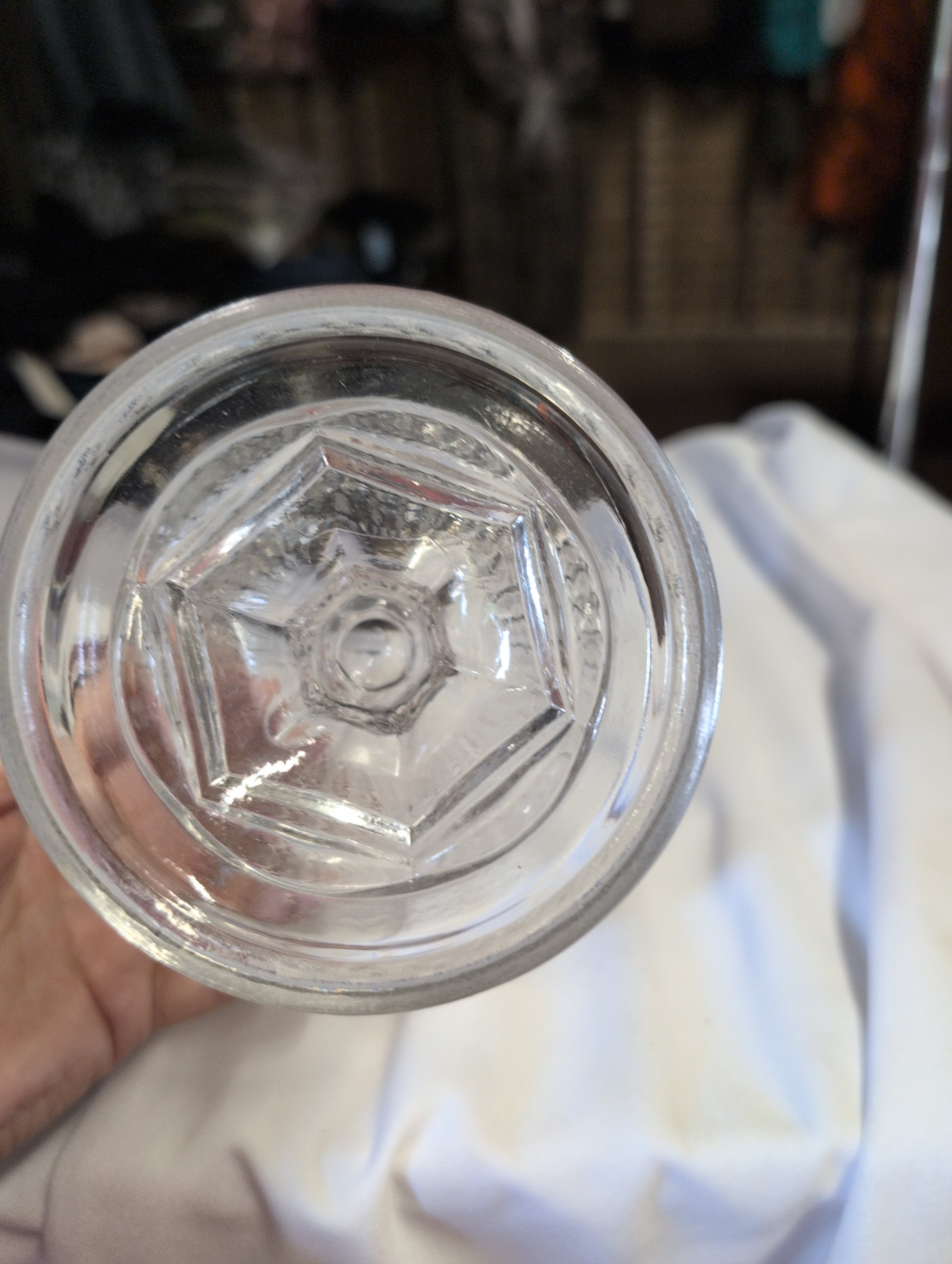Vintage Crystal Pedestal Candy Dish - Image 2