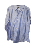 Nautica Men's Blue Striped Button-Up Shirt Size 2XL - Image 1