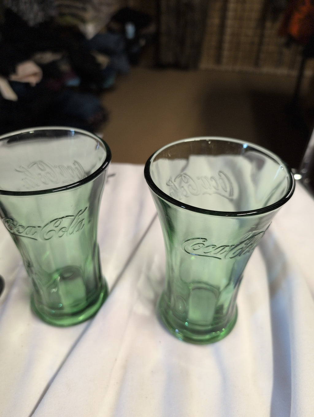 Coca-Cola Green Glass Tumblers Set of 2 - Image 2