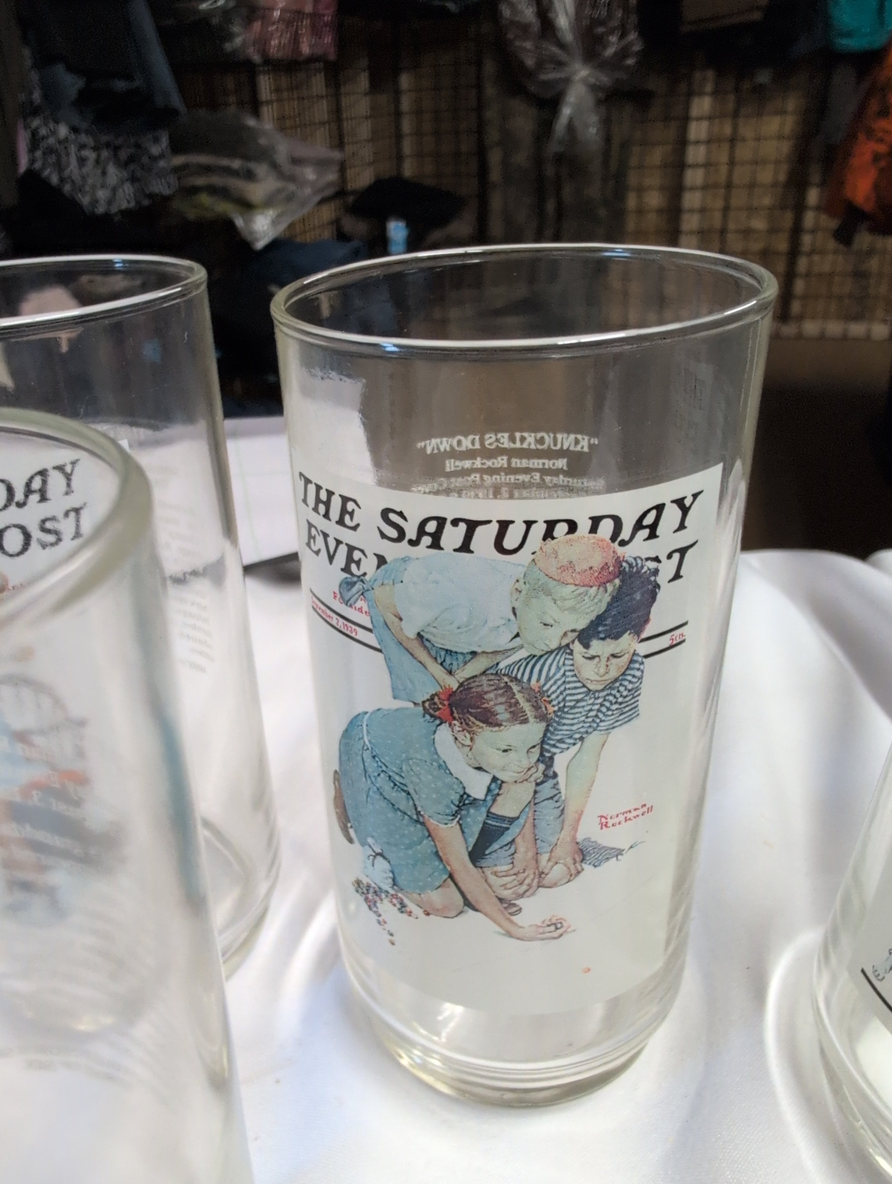 Set of 5 The Saturday Evening Post Collectible Glass Set - Image 4
