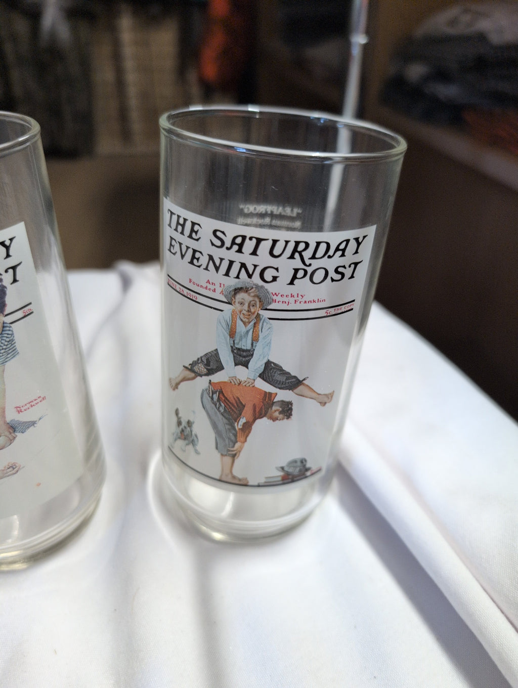 Set of 5 The Saturday Evening Post Collectible Glass Set - Image 5