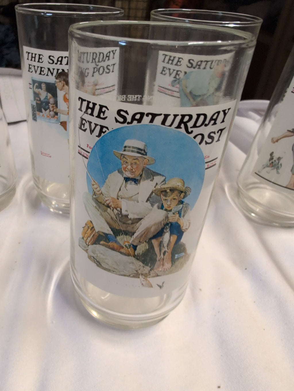 Set of 5 The Saturday Evening Post Collectible Glass Set - Image 6