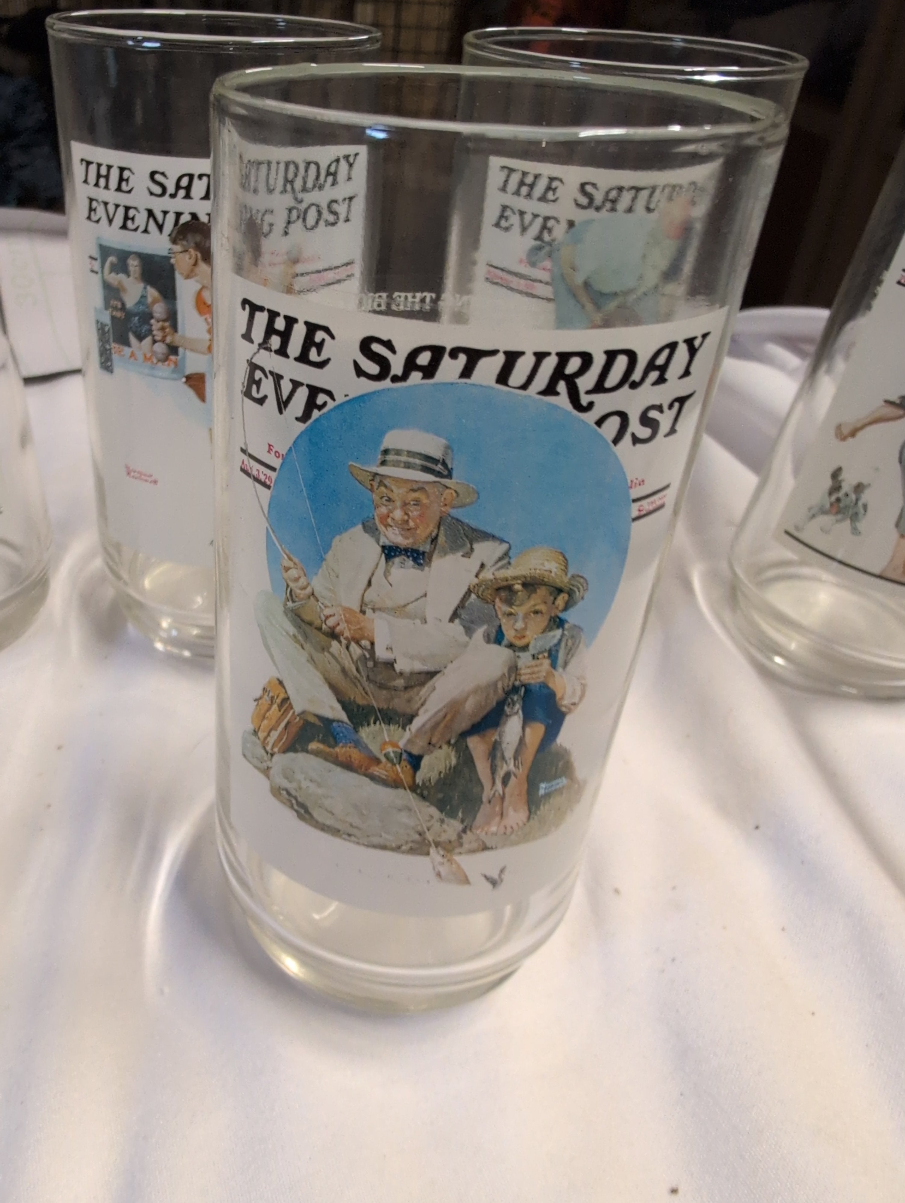 Set of 5 The Saturday Evening Post Collectible Glass Set - Image 6