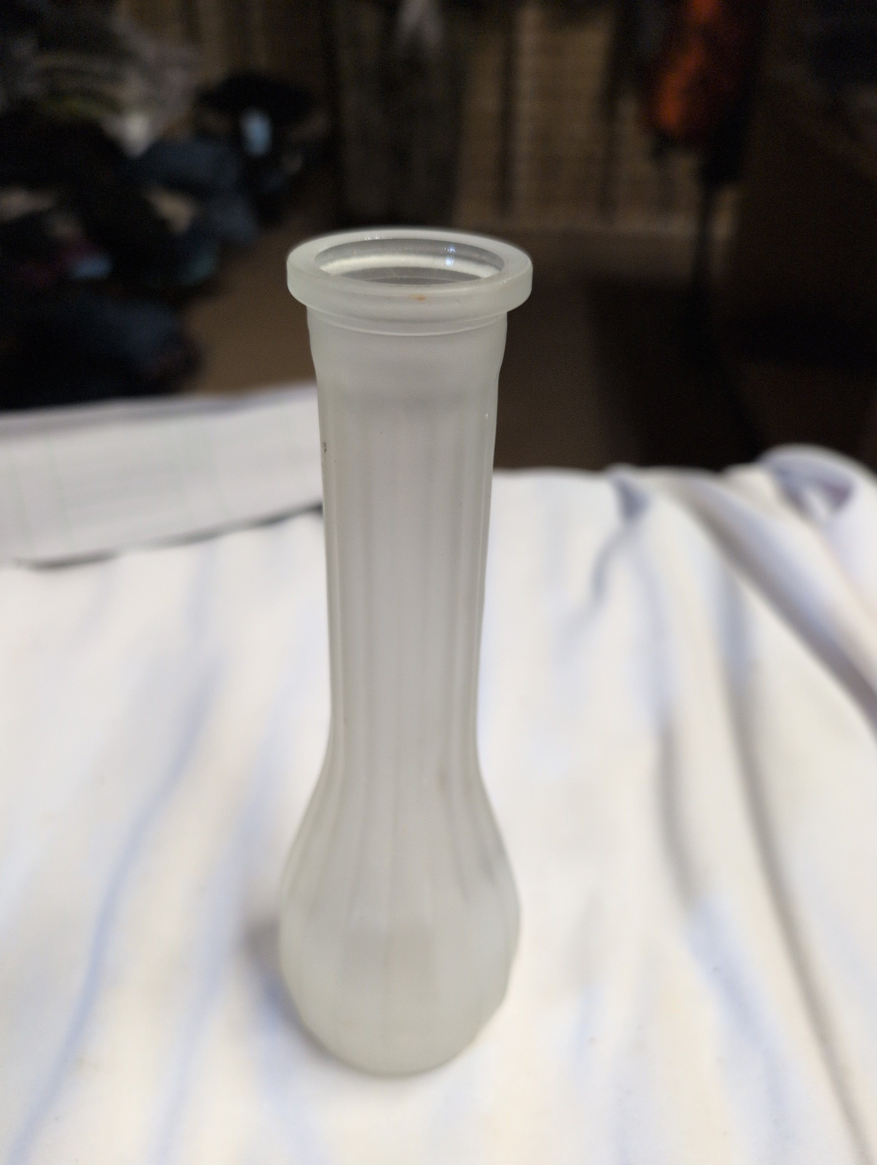 Frosted Glass Bud Vase Decorative Home Decor - Image 2