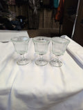 Set of 3 Vintage Glass candle holders - Image 1
