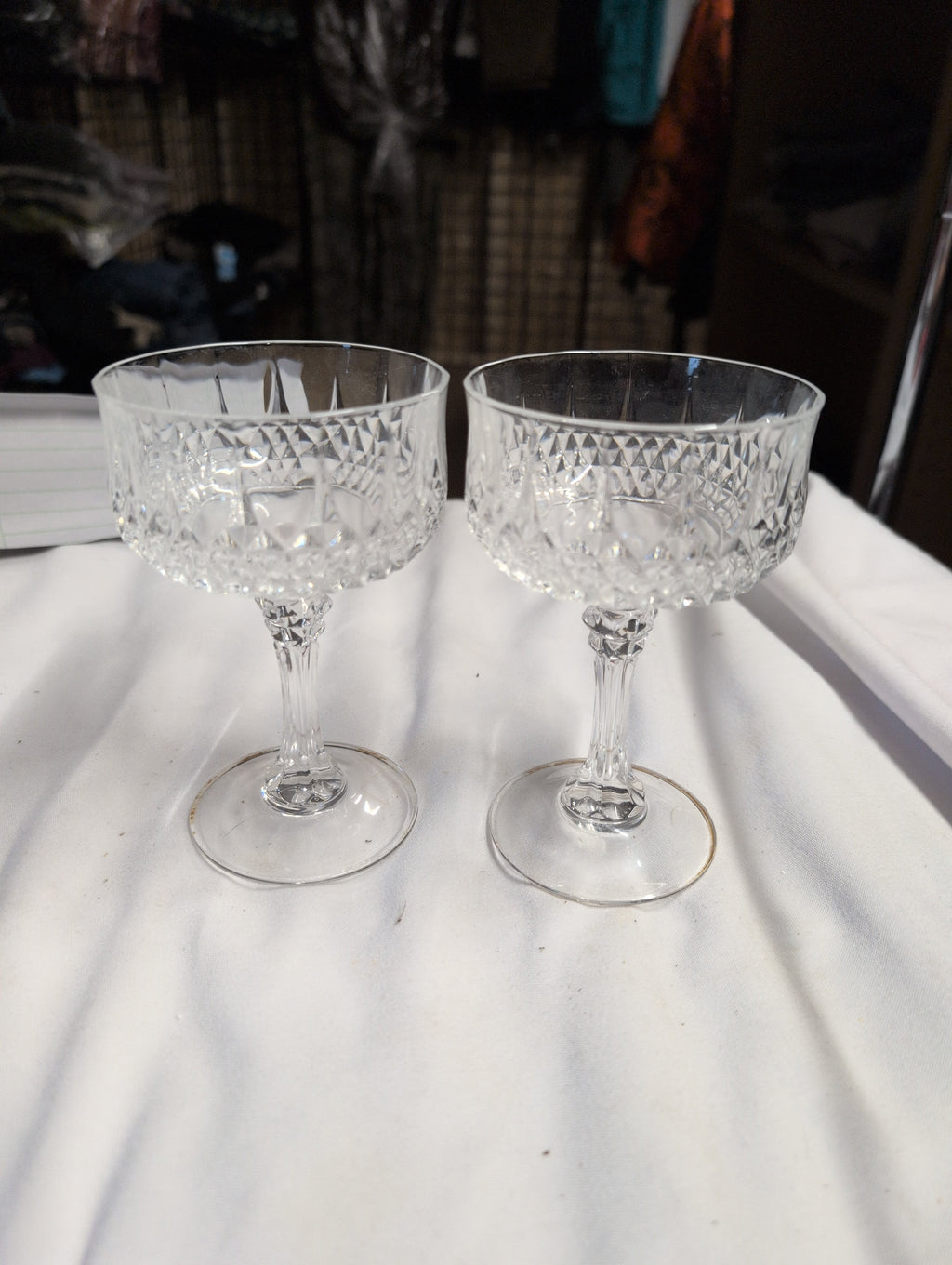 Vintage Crystal Desert cups Set of 2 - Image 1