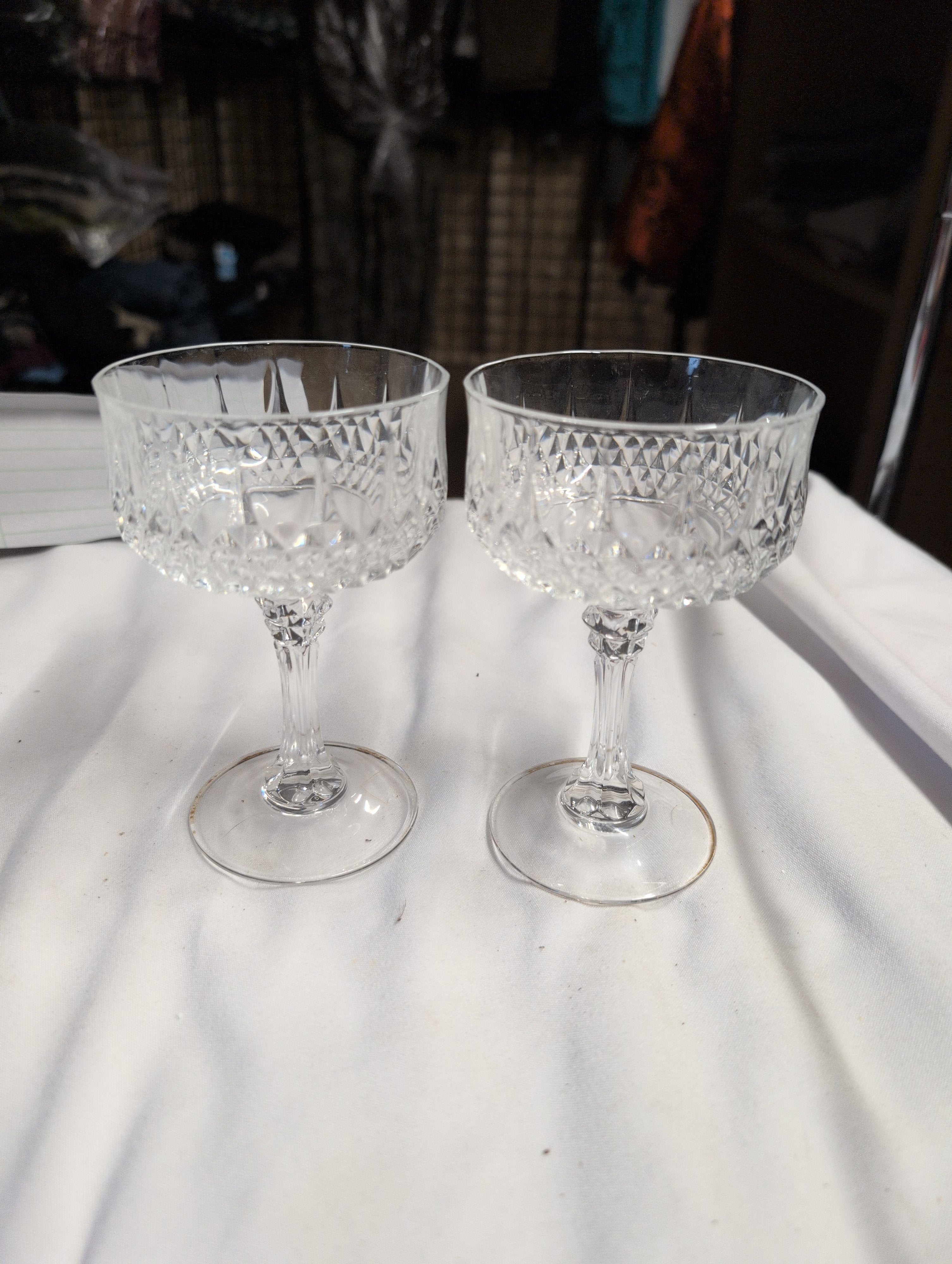 Vintage Crystal Desert cups Set of 2 - Image 1