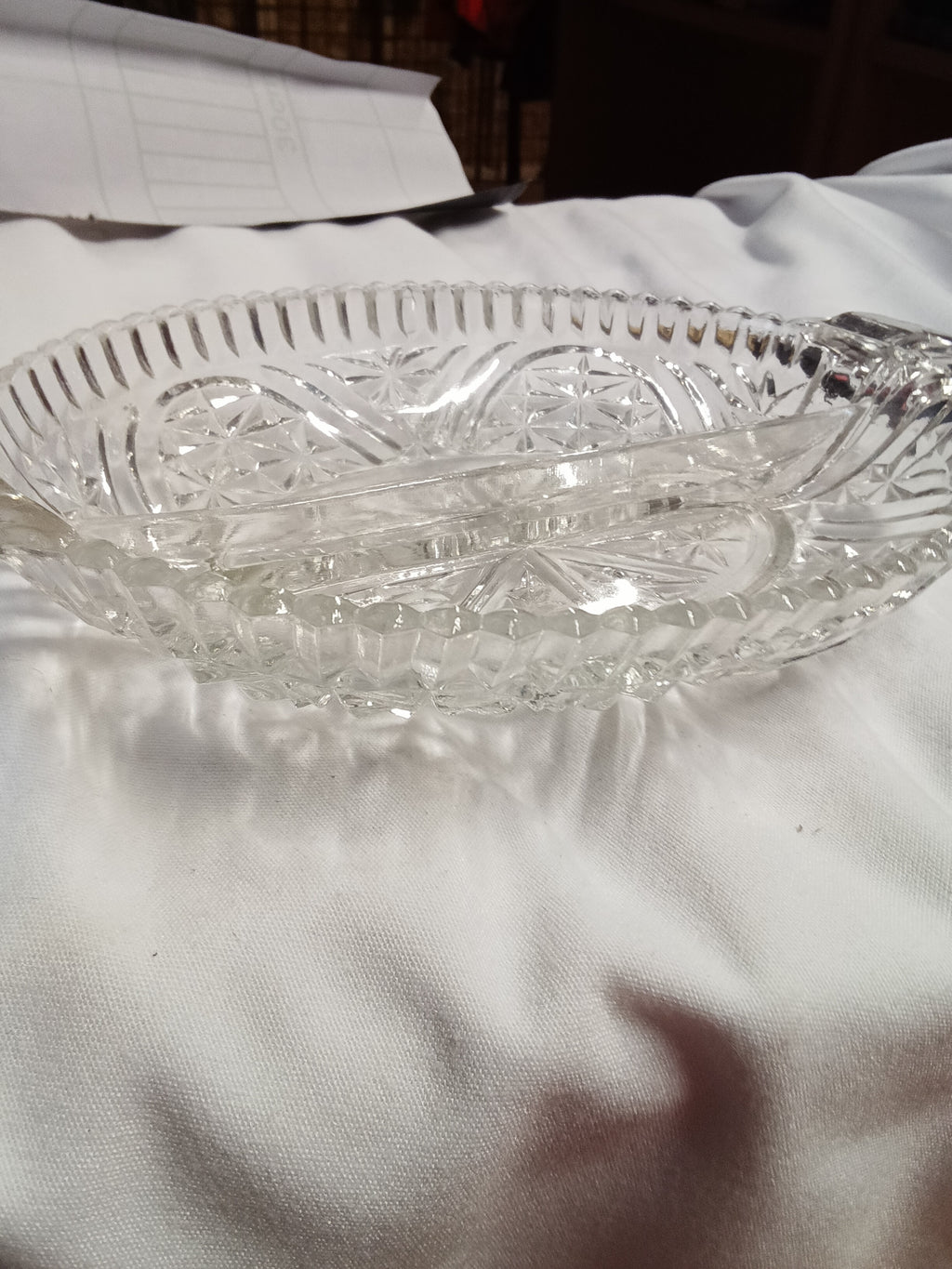 Vintage Glass Relish Dish - Image 2