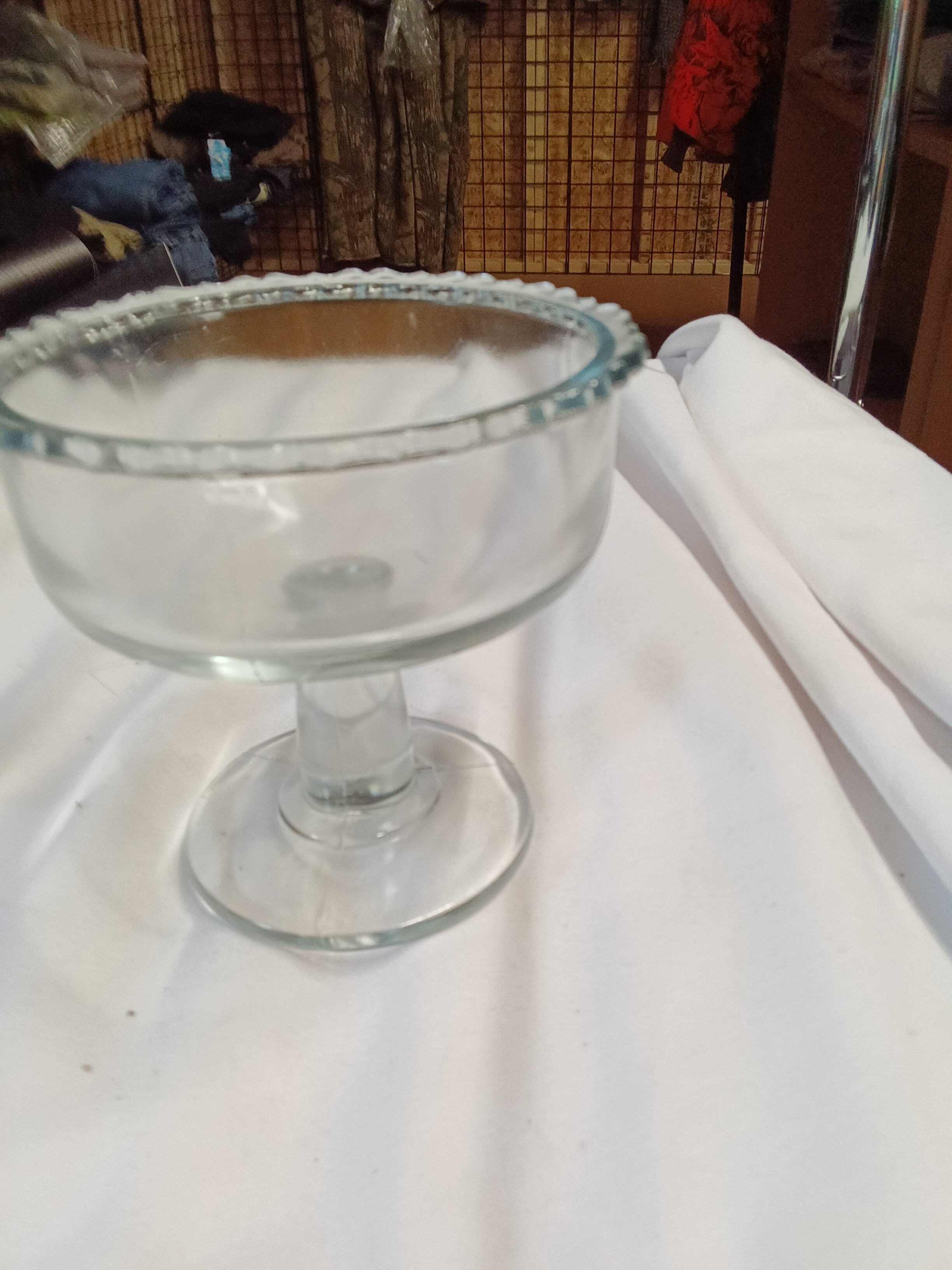 Vintage Glass Pedestal Compote Bowl - Image 1