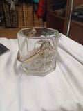 Glass Ice Bucket with Metal Handle - Image 1