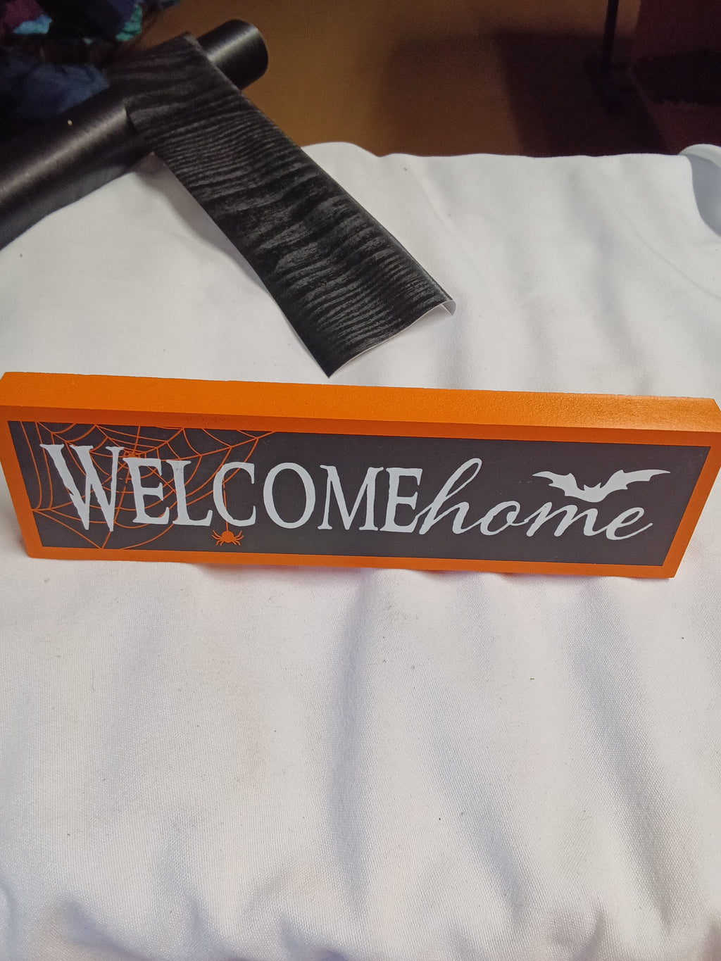 Halloween Welcome Home Decorative Sign - Image 2