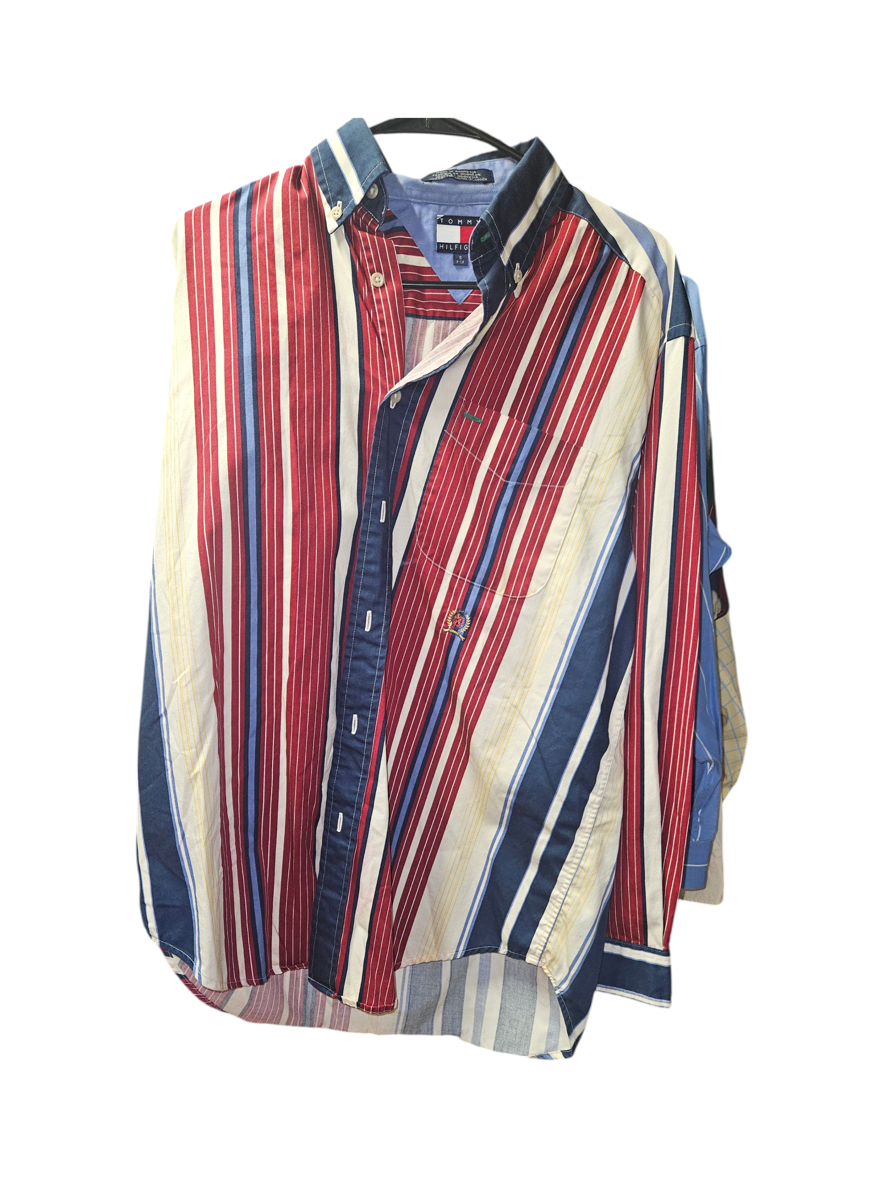 Tommy Hilfiger Striped Button-Up Shirt - Image 1