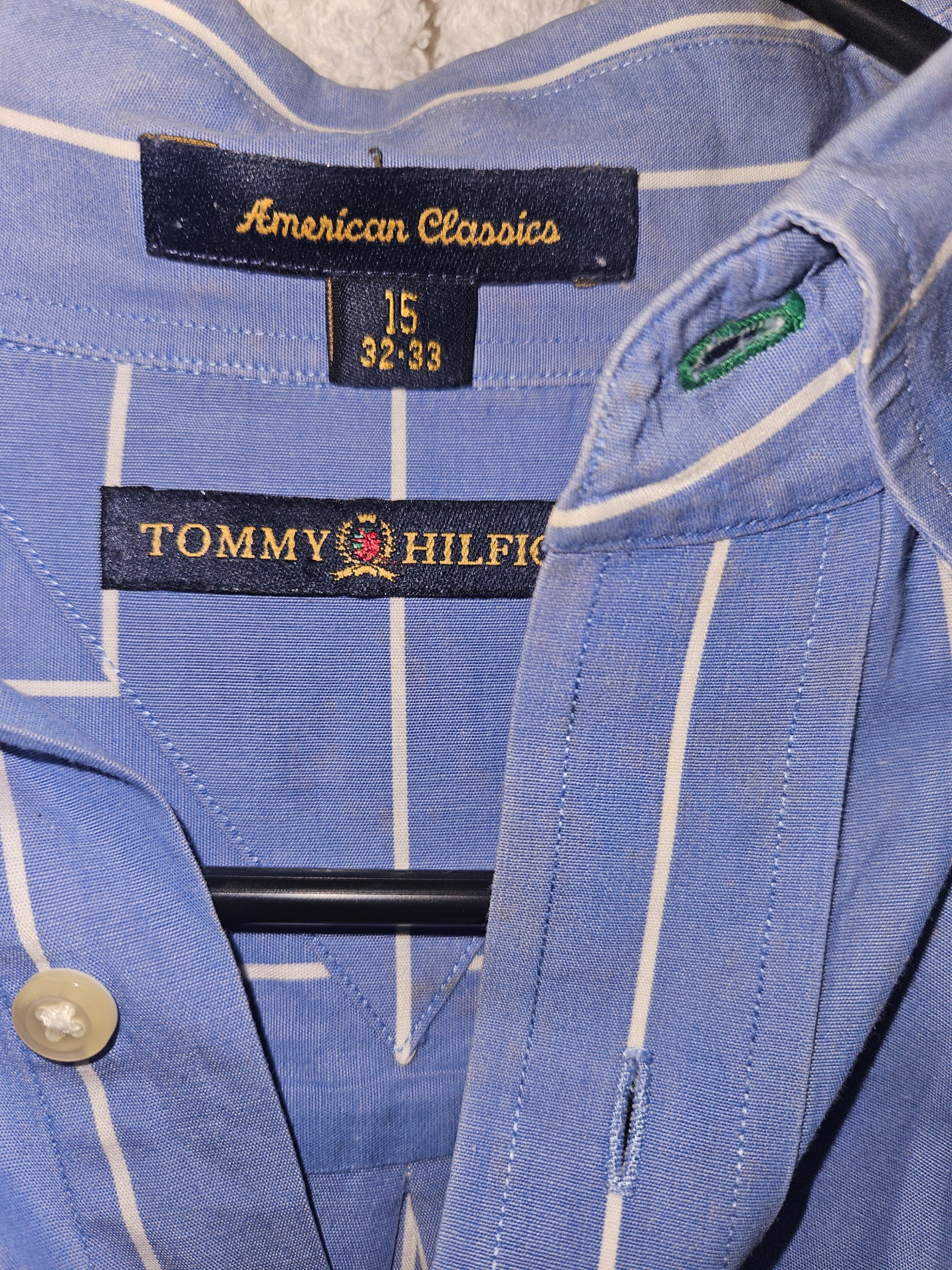 Tommy Hilfiger Men's Striped Button-Up Shirt Size 15.5 - Image 2