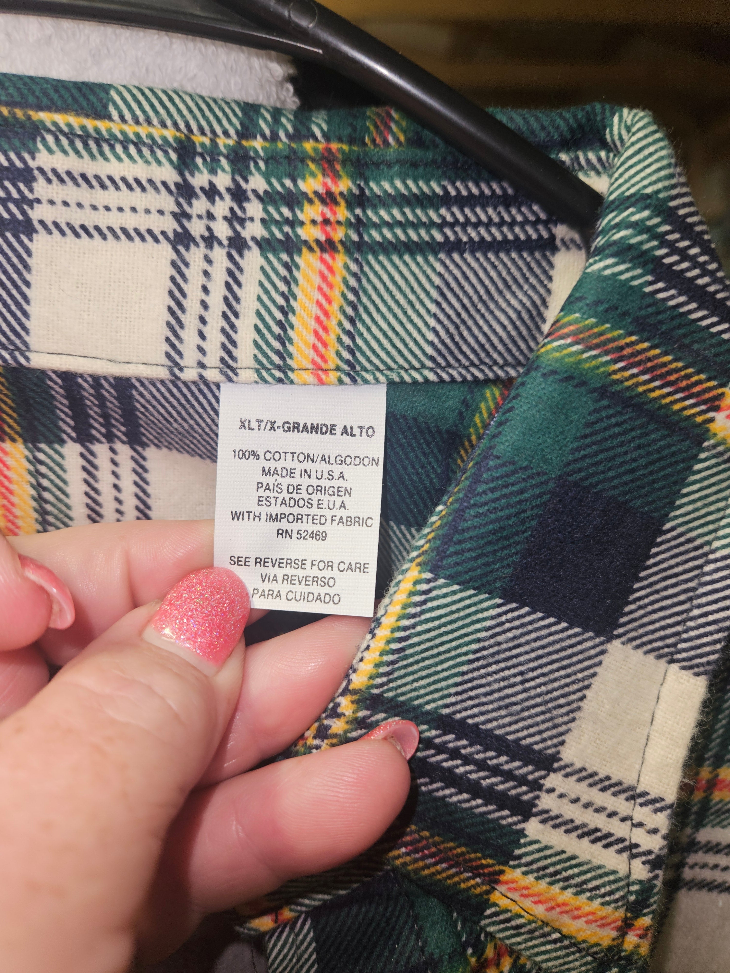 Plaid Long Sleeve Button-Up Shirt - Image 3