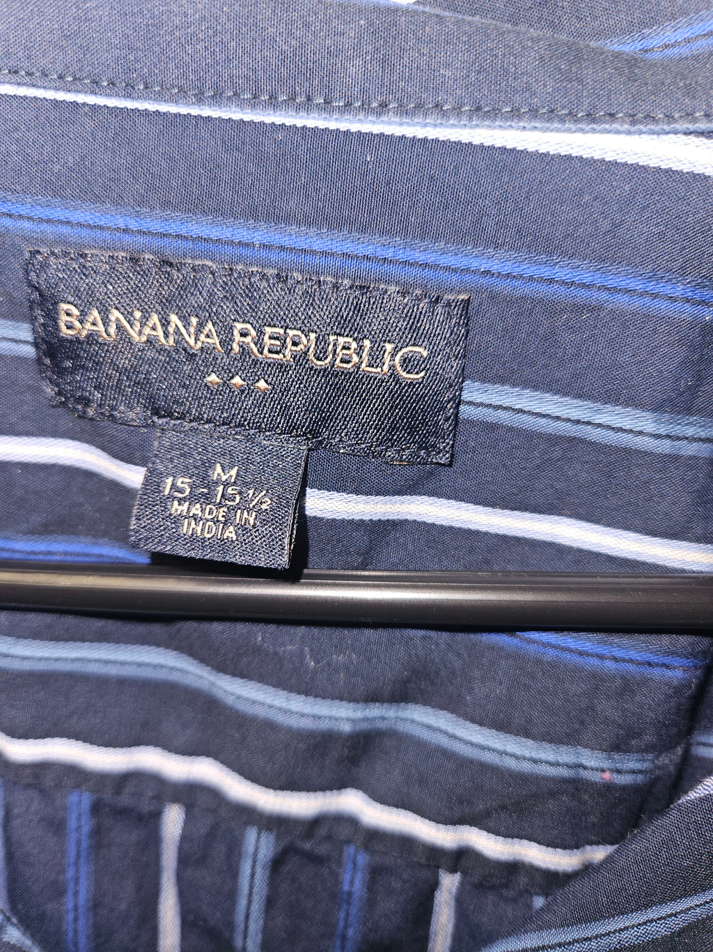 Banana Republic Men's Striped Long Sleeve Shirt - Image 2
