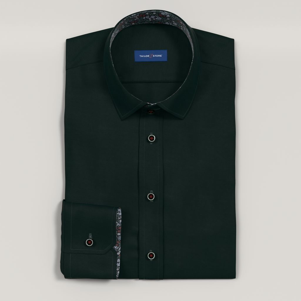 Structure Men's Slim Fit Dress Shirt, Size: 13.5, Dark Green - Image 6