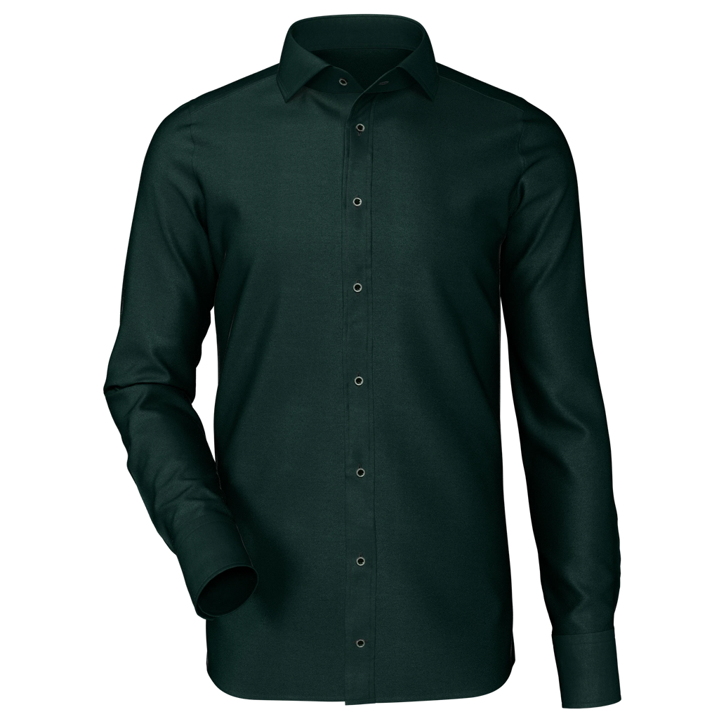 Structure Men's Slim Fit Dress Shirt, Size: 13.5, Dark Green - Image 5