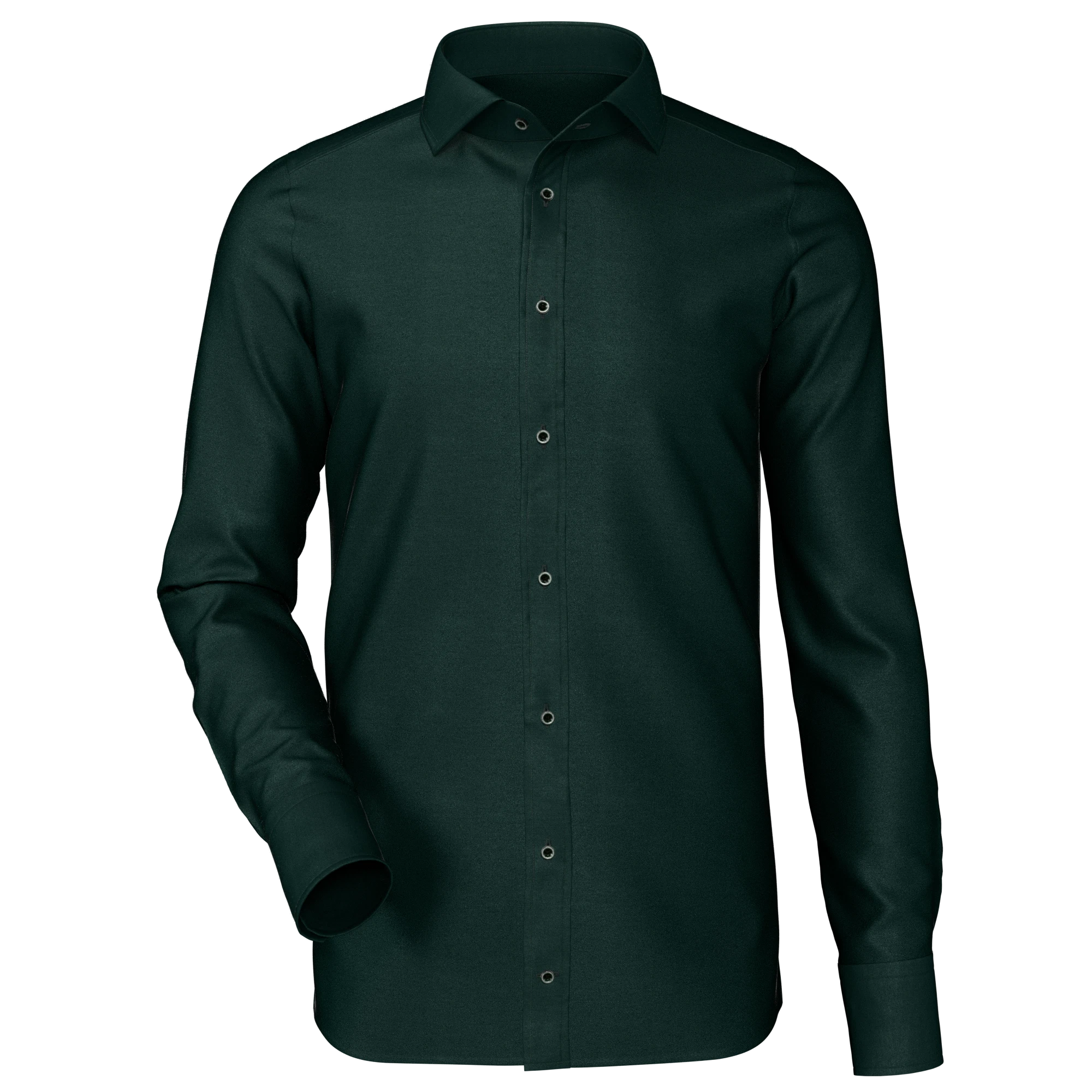 Structure Men's Slim Fit Dress Shirt, Size: 13.5, Dark Green - Image 5