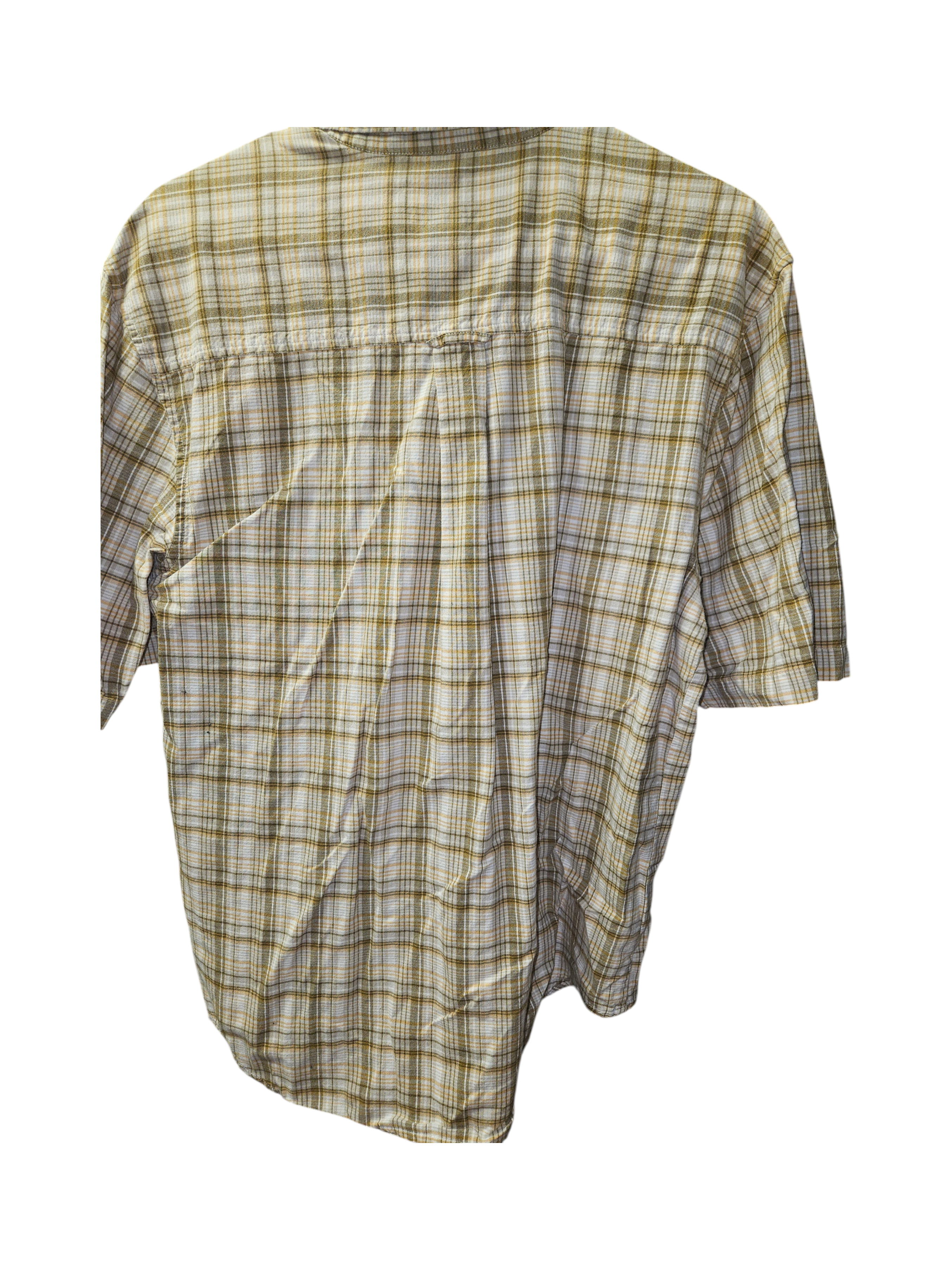Woolrich Men's Plaid Short Sleeve Button-Up Shirt XL - Image 3