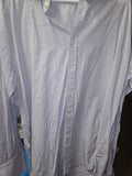 Men's Blue Button-Up Dress Shirt - Image 1
