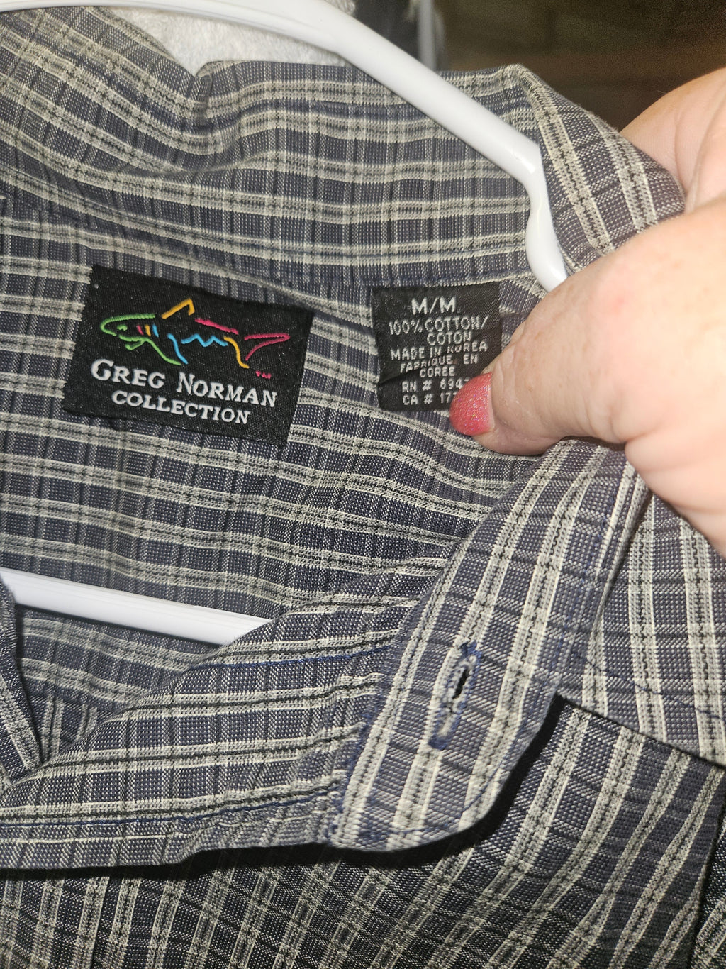 Greg Norman Collection Men's Plaid Long Sleeve Shirt - Image 2
