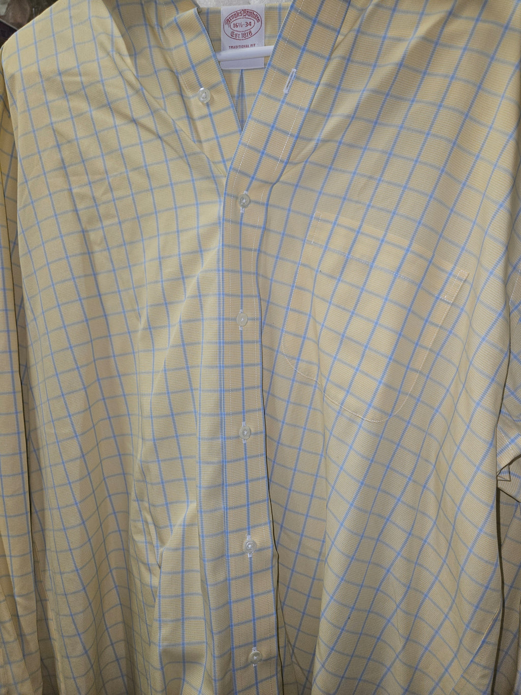 Brooks Brothers Men's Checkered Dress Shirt 16.5 34 - Image 1