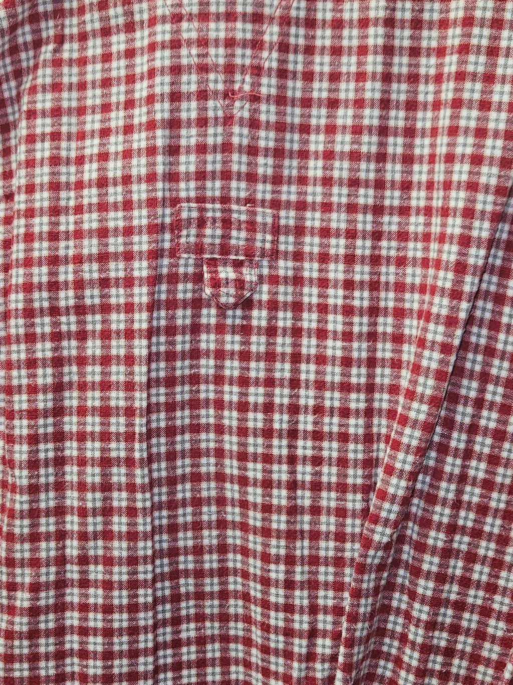 Clementine Red Plaid Button-Up Shirt Size S - Image 3