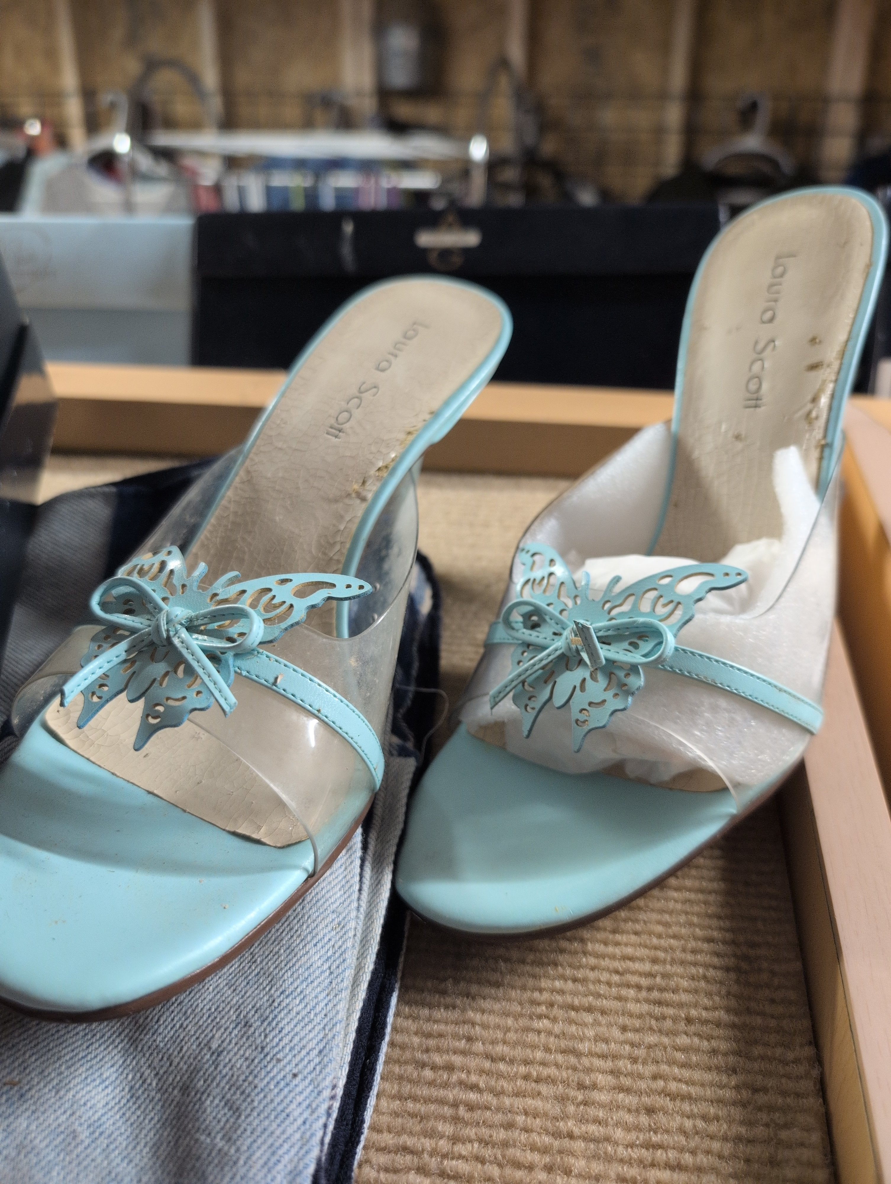 Laura Scott Butterfly Slide Sandals - Image 1