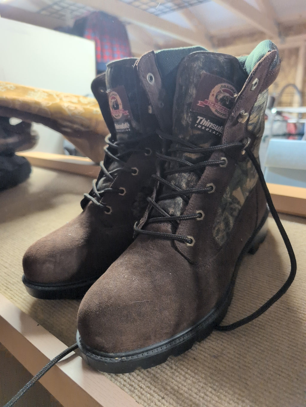 Rocky Thinsulate Insulated Boots Camo Brown - Image 1