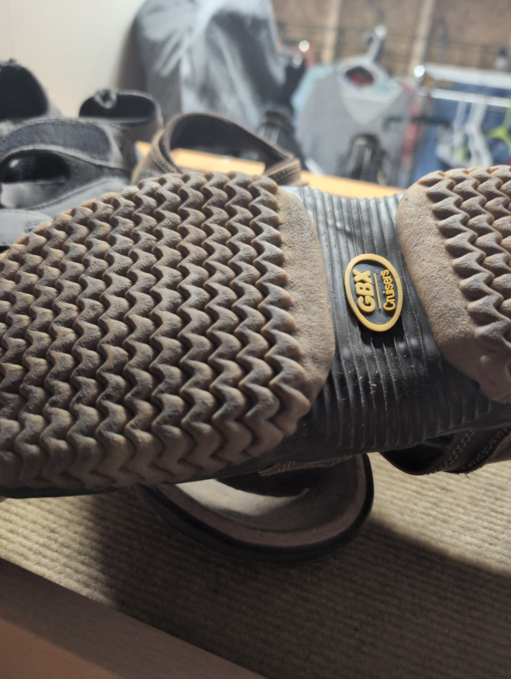 Men's Brown Leather Sandals with Adjustable Straps - Image 2