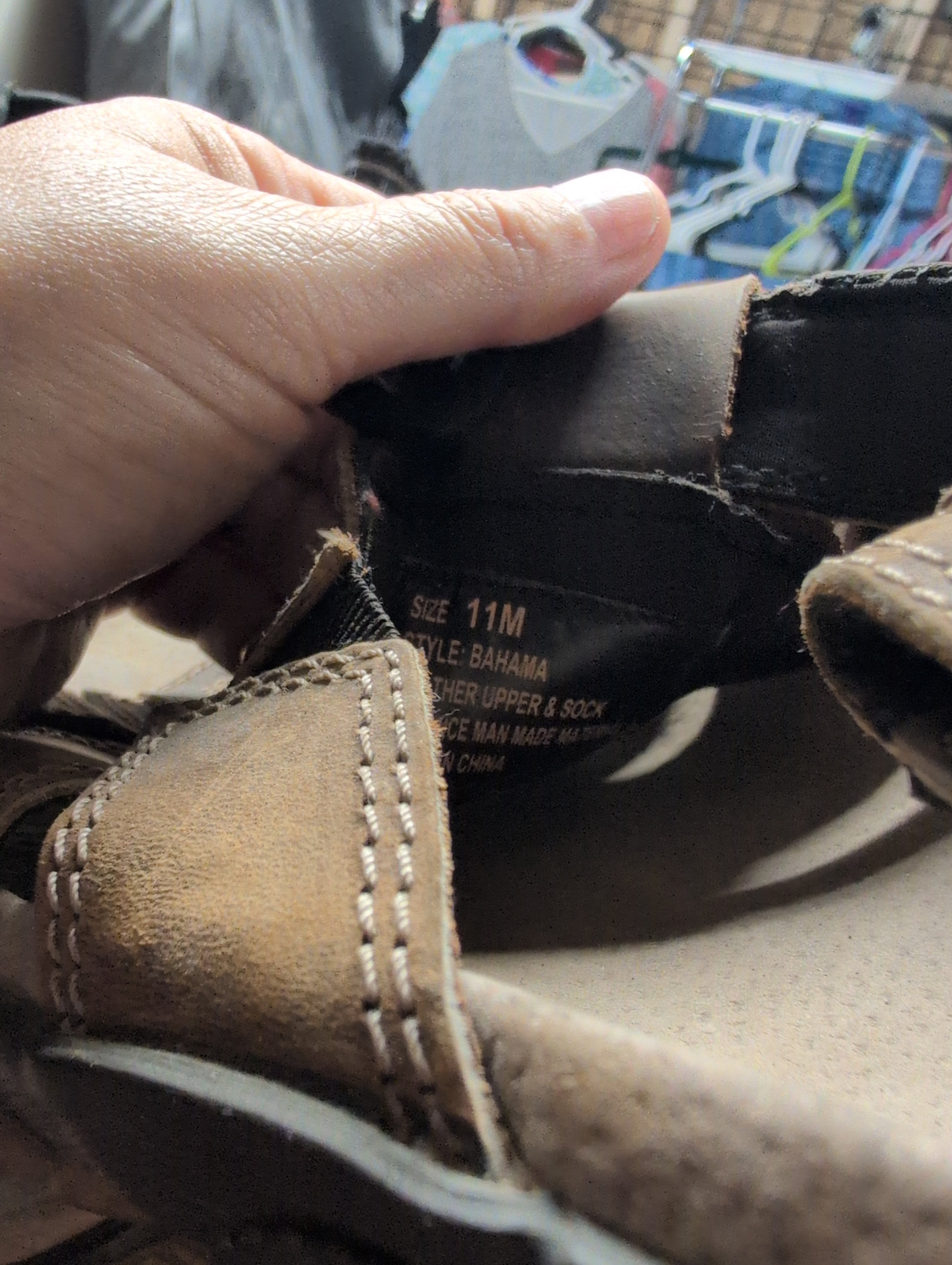 Men's Brown Leather Sandals with Adjustable Straps - Image 3
