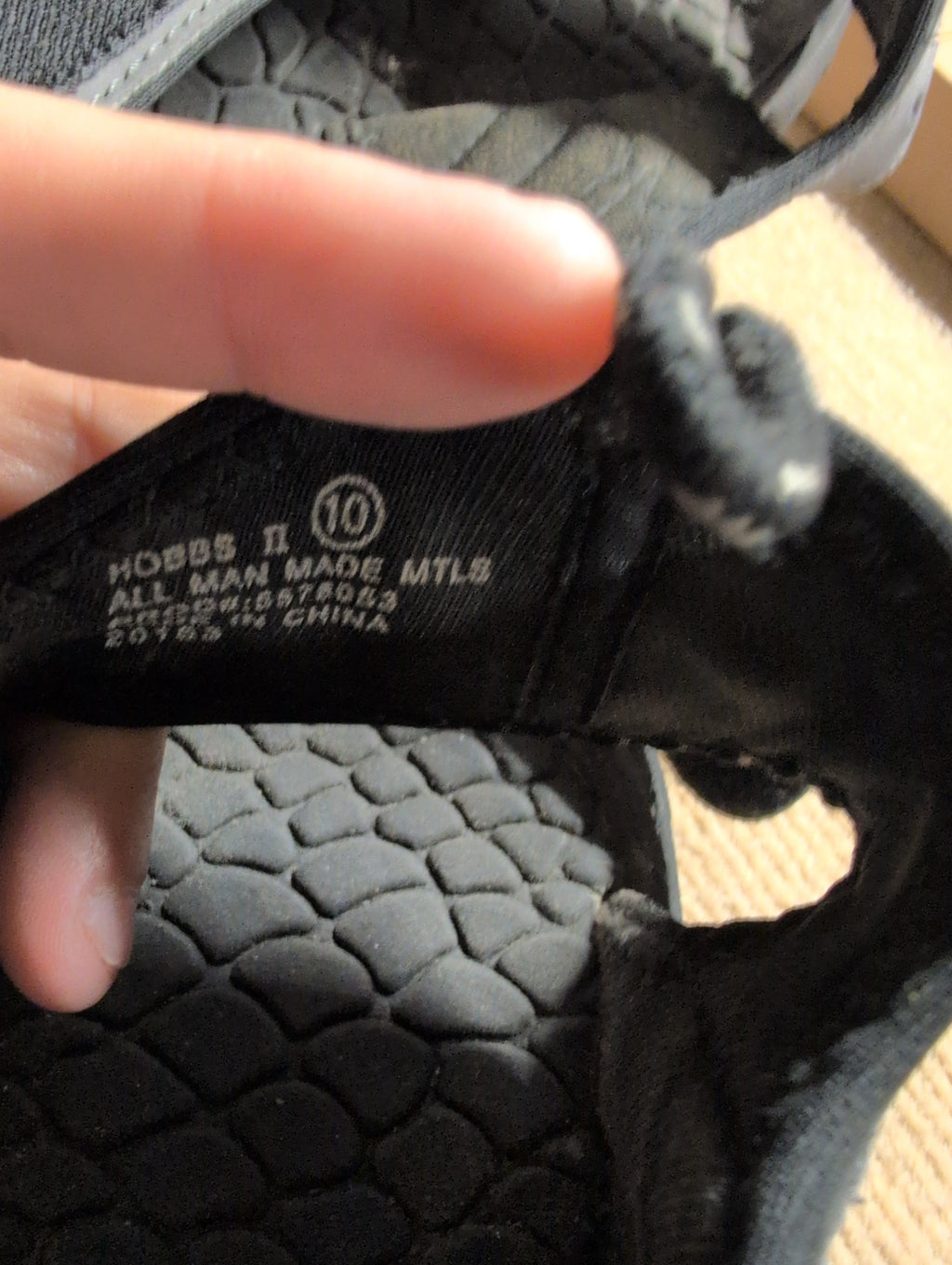 Men's Black Sandals with Adjustable Straps - Image 3
