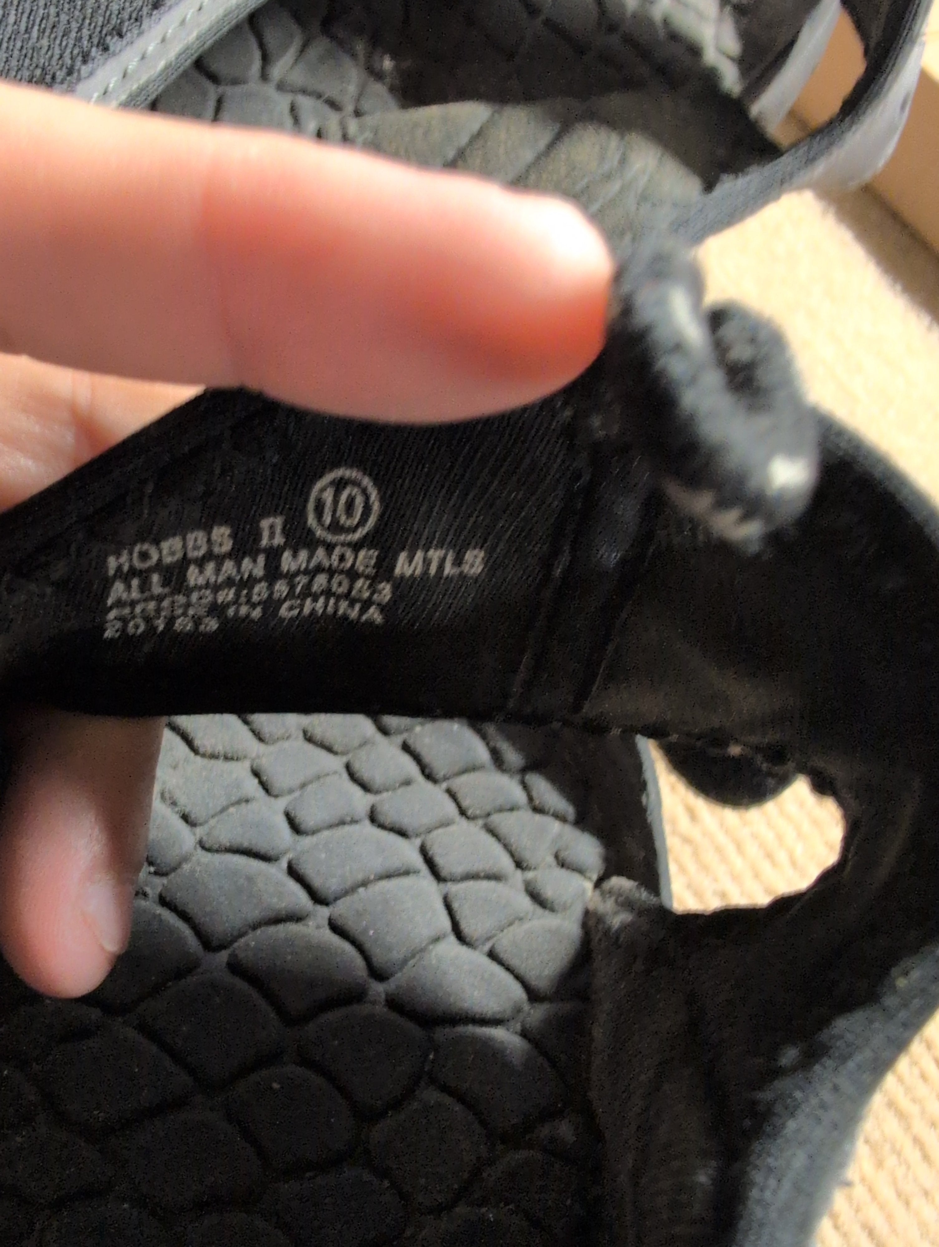 Men's Black Sandals with Adjustable Straps - Image 3