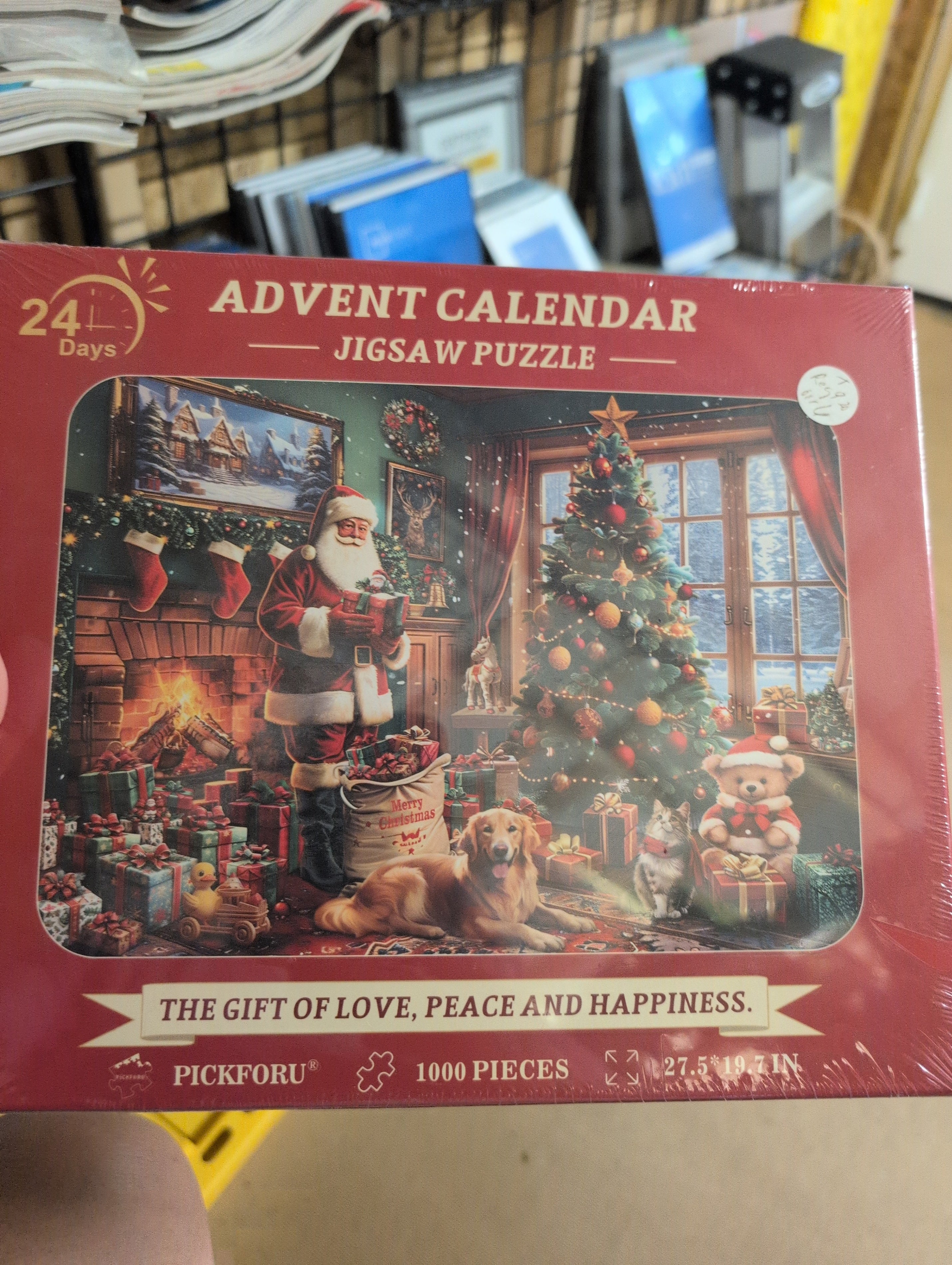 Pickforu Advent Calendar Jigsaw Puzzle 1000 Pieces - Image 1