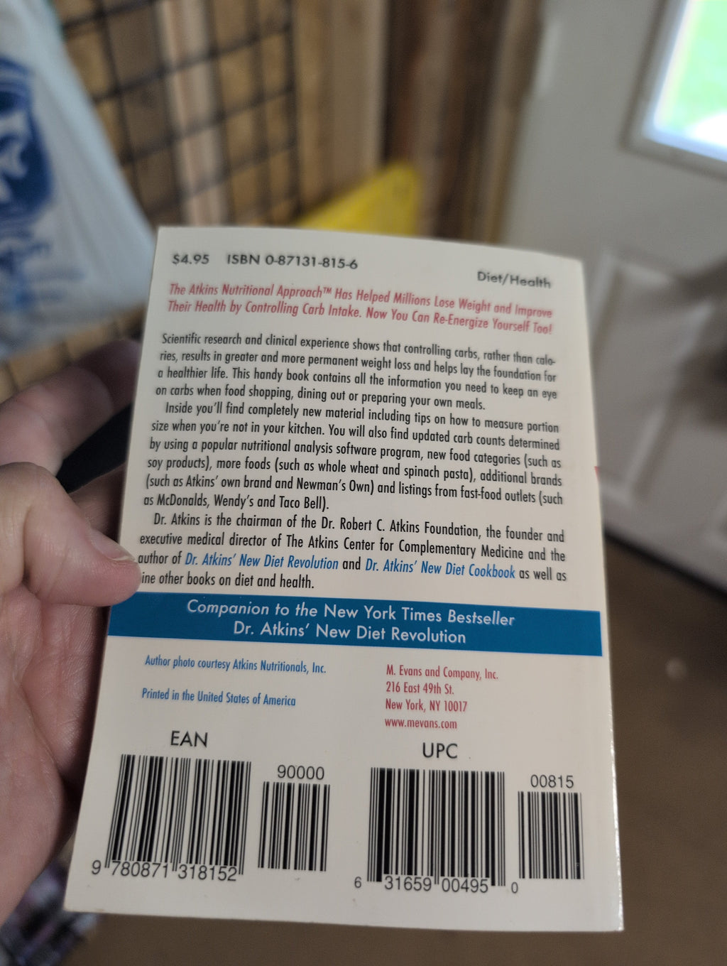 Dr. Atkins' Carbohydrate Gram Counter (pocket Sized) (paperback) (ship Deal) - Image 2