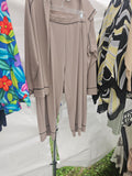 Women's Taupe 2 Piece Set with Jacket and Pants - Image 1