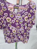 Bob Mackie Wearable Art Floral Top Size XL - Image 1