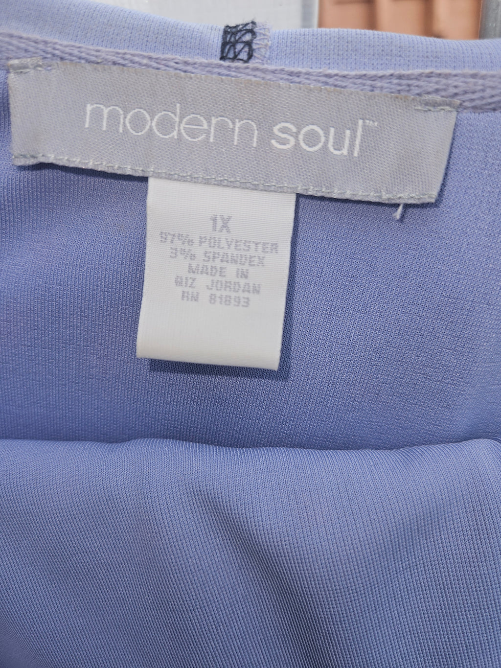Modern Soul Women's Hooded Jacket Blue Size 1X - Image 2