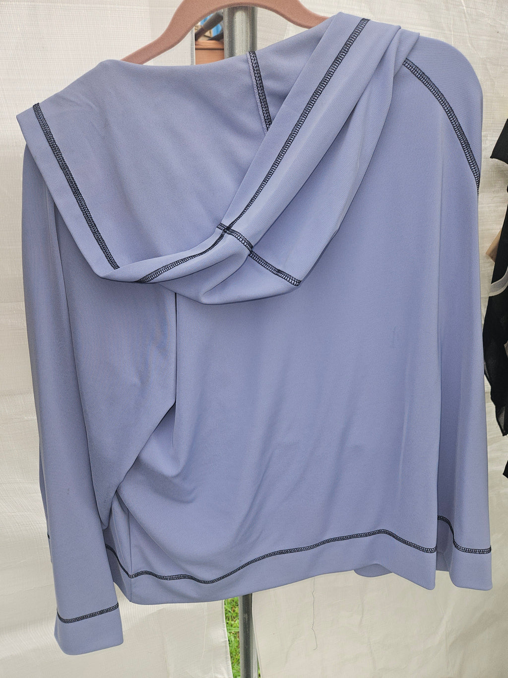 Modern Soul Women's Hooded Jacket Blue Size 1X - Image 3