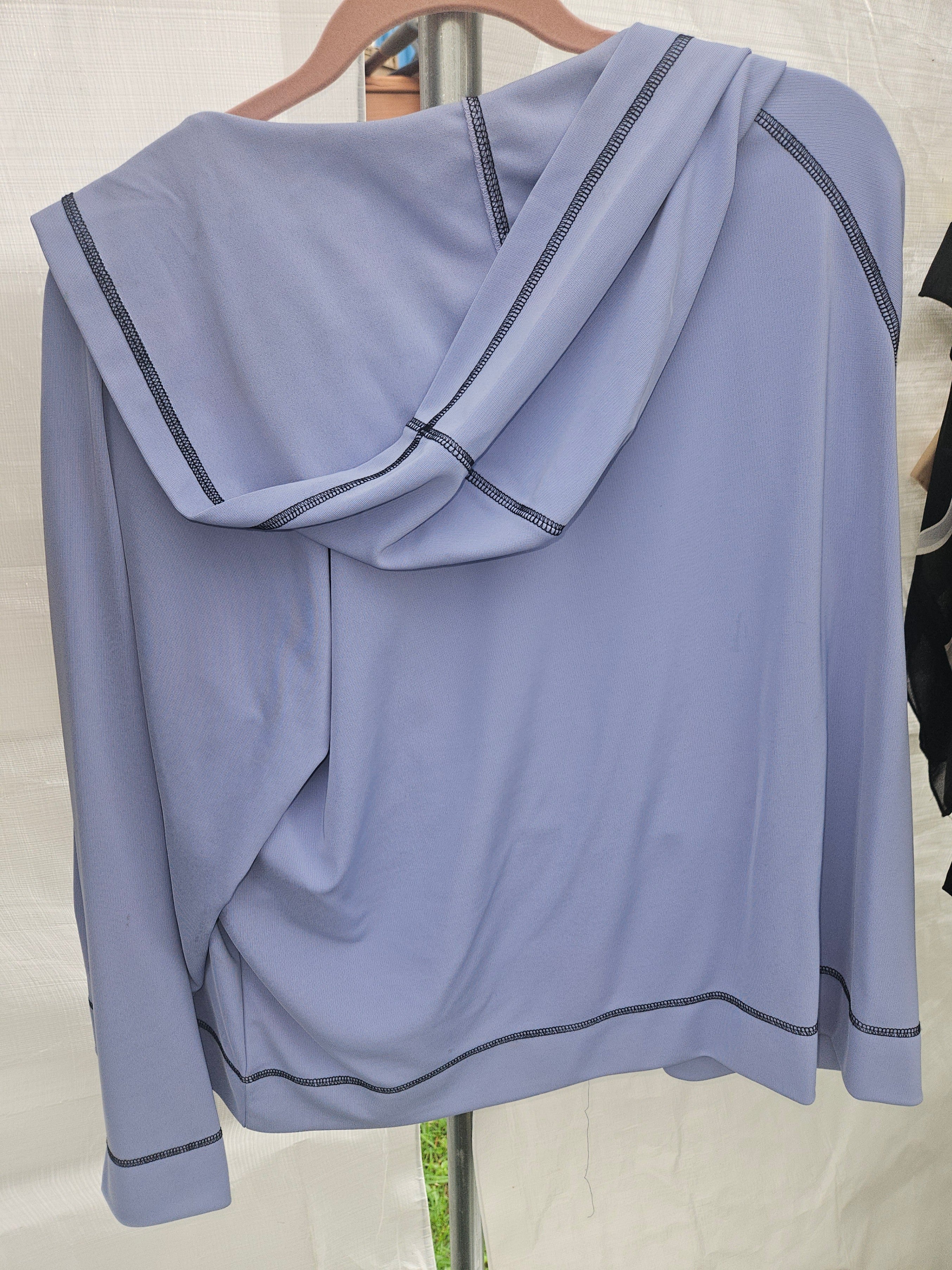 Modern Soul Women's Hooded Jacket Blue Size 1X - Image 3
