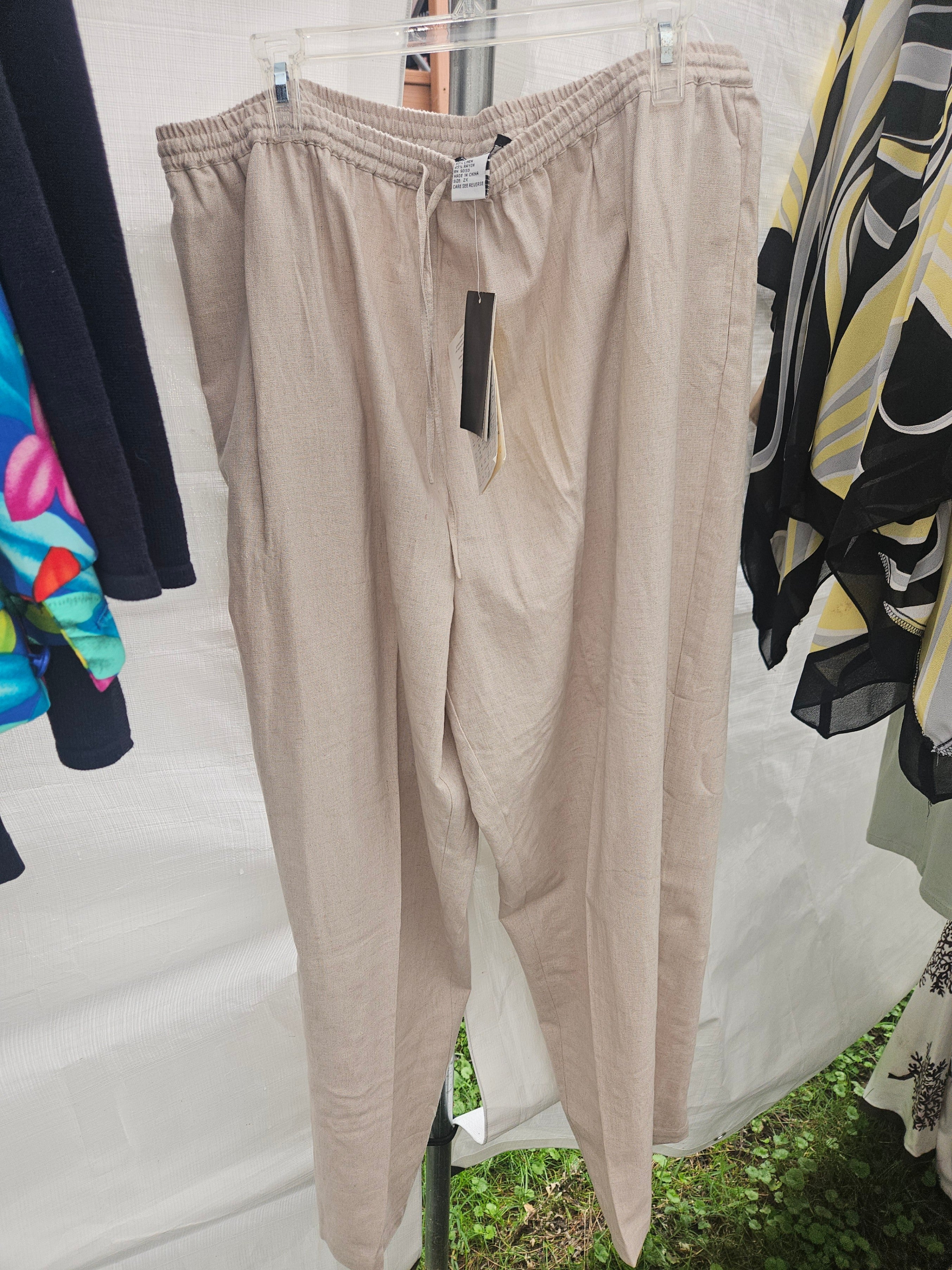 Koos of Course Linen Blend Pants Size 2X - Image 1