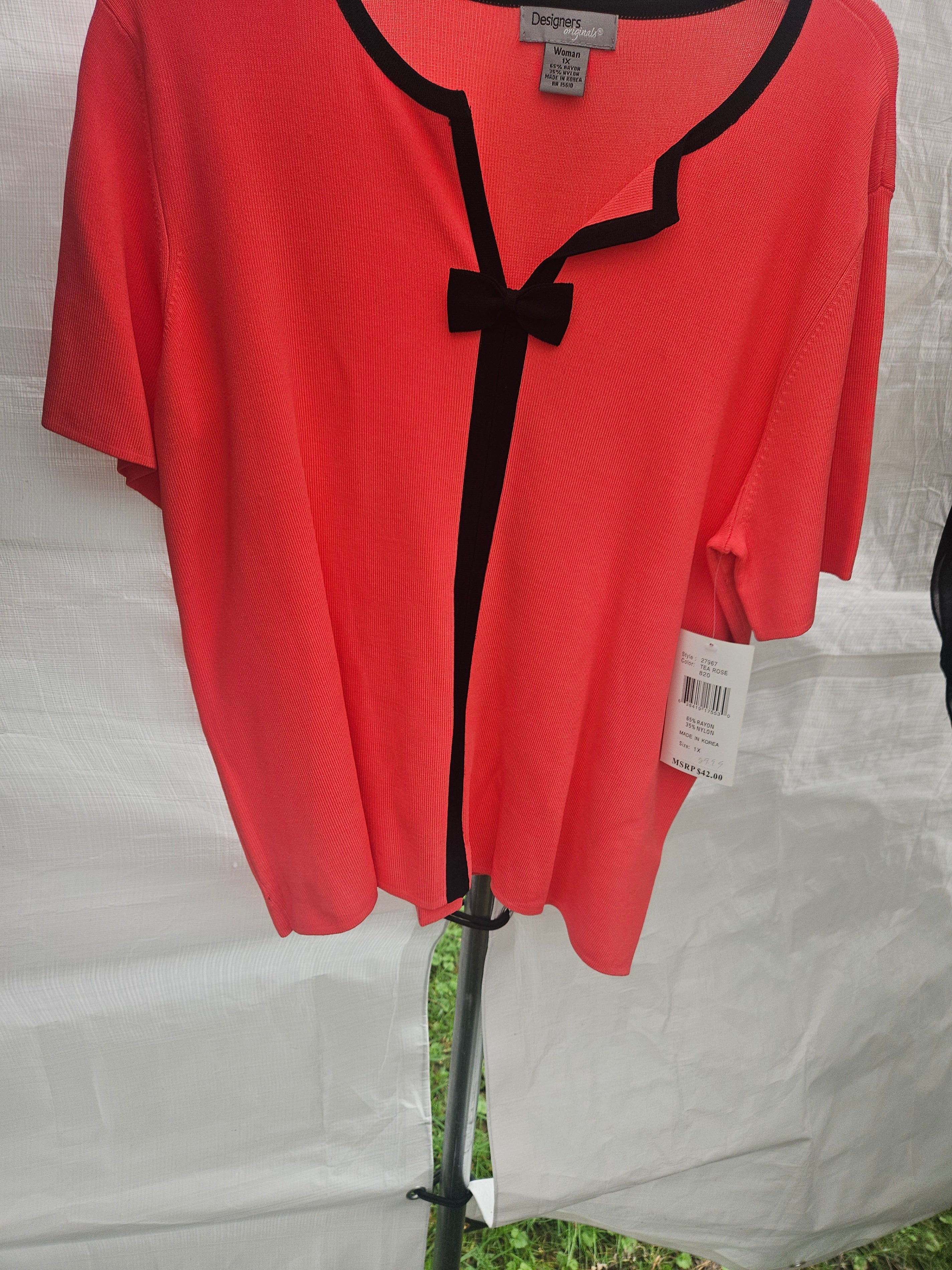 Designers Originals Women's Short Sleeve Top Size 2X - Image 1