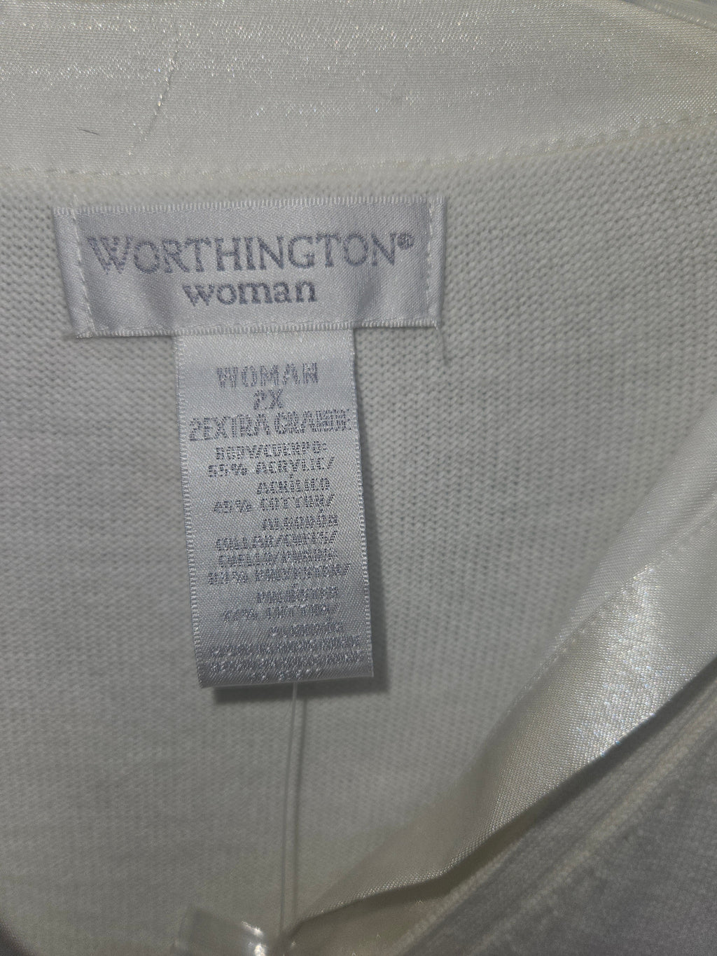 Worthington Woman Long Sleeve Blouse Size 2X - Image 2