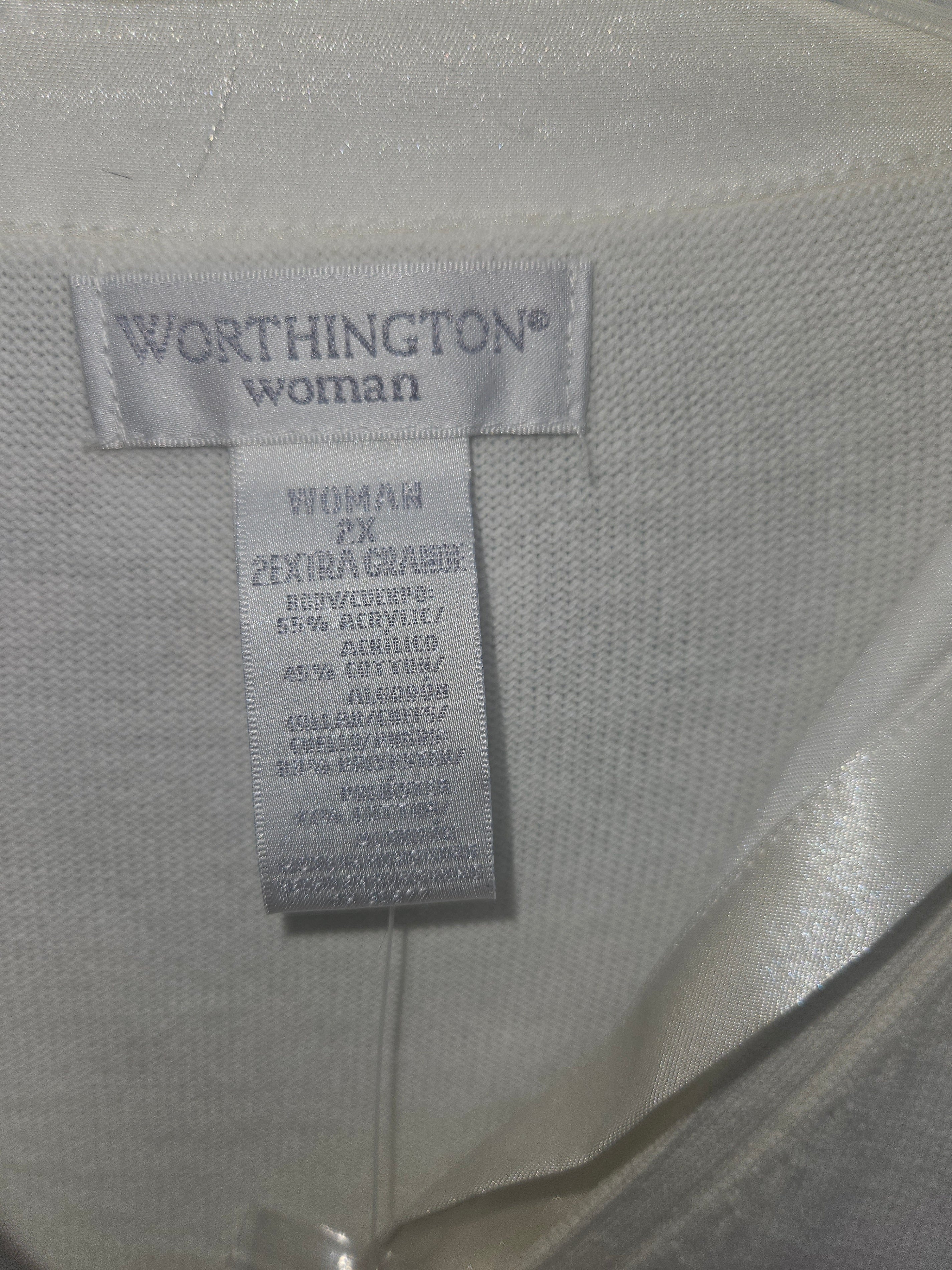 Worthington Woman Long Sleeve Blouse Size 2X - Image 2