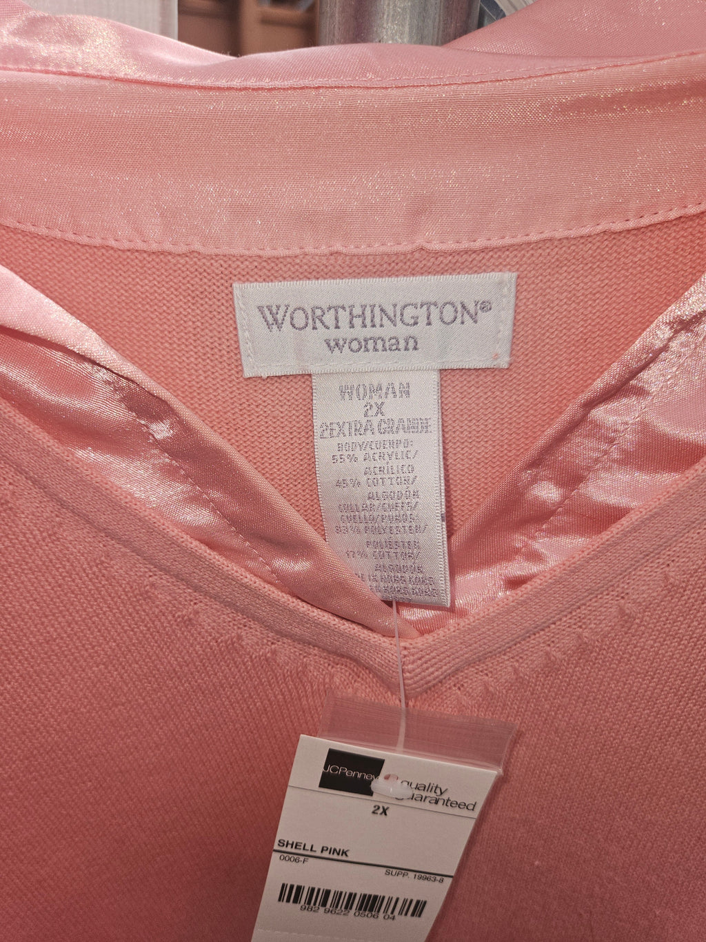 Worthington Women's Pink Long Sleeve Top Size 2X - Image 2