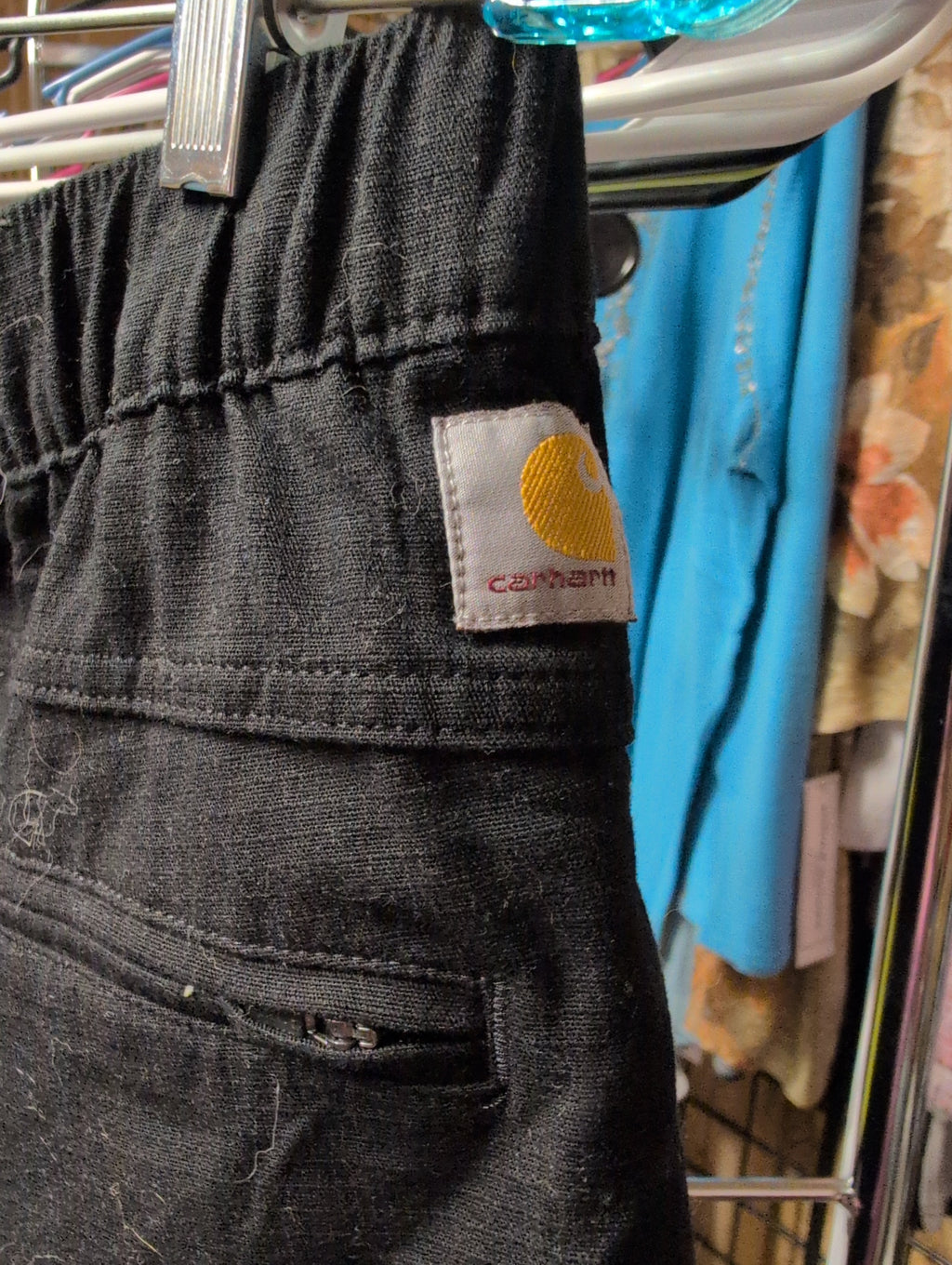 Black carhartt  Casual Shorts with Elastic Waistband - Image 2