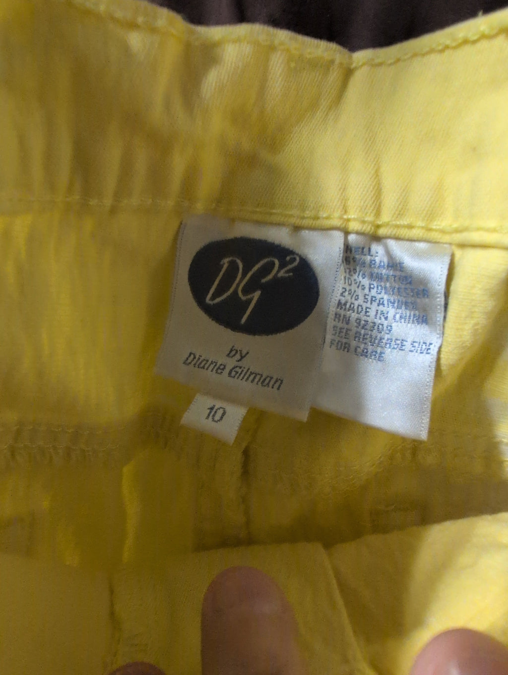 Yellow Tie-Dye Pants with Pockets - Image 2