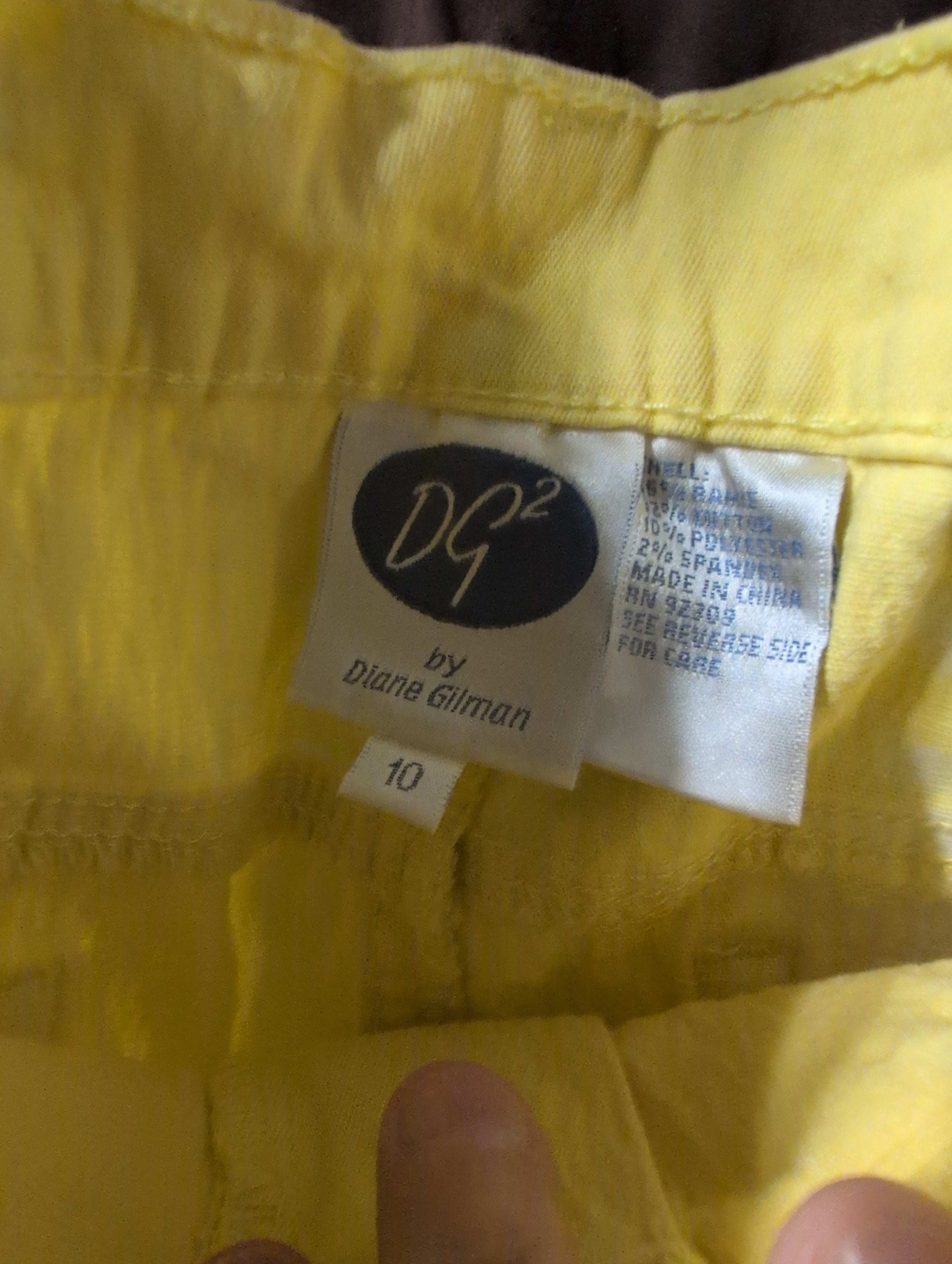 Yellow Tie-Dye Pants with Pockets - Image 2